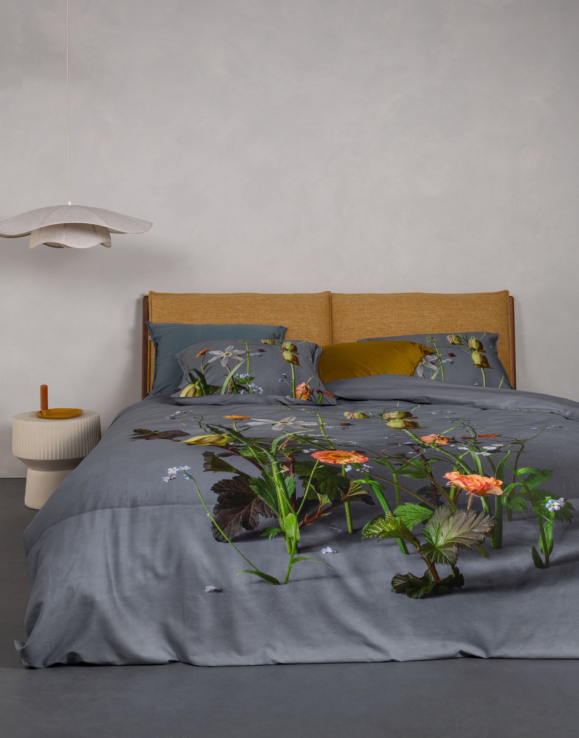 Essenza Ficaria Dekbedovertrek 140 x 200 220 cm - Grijs