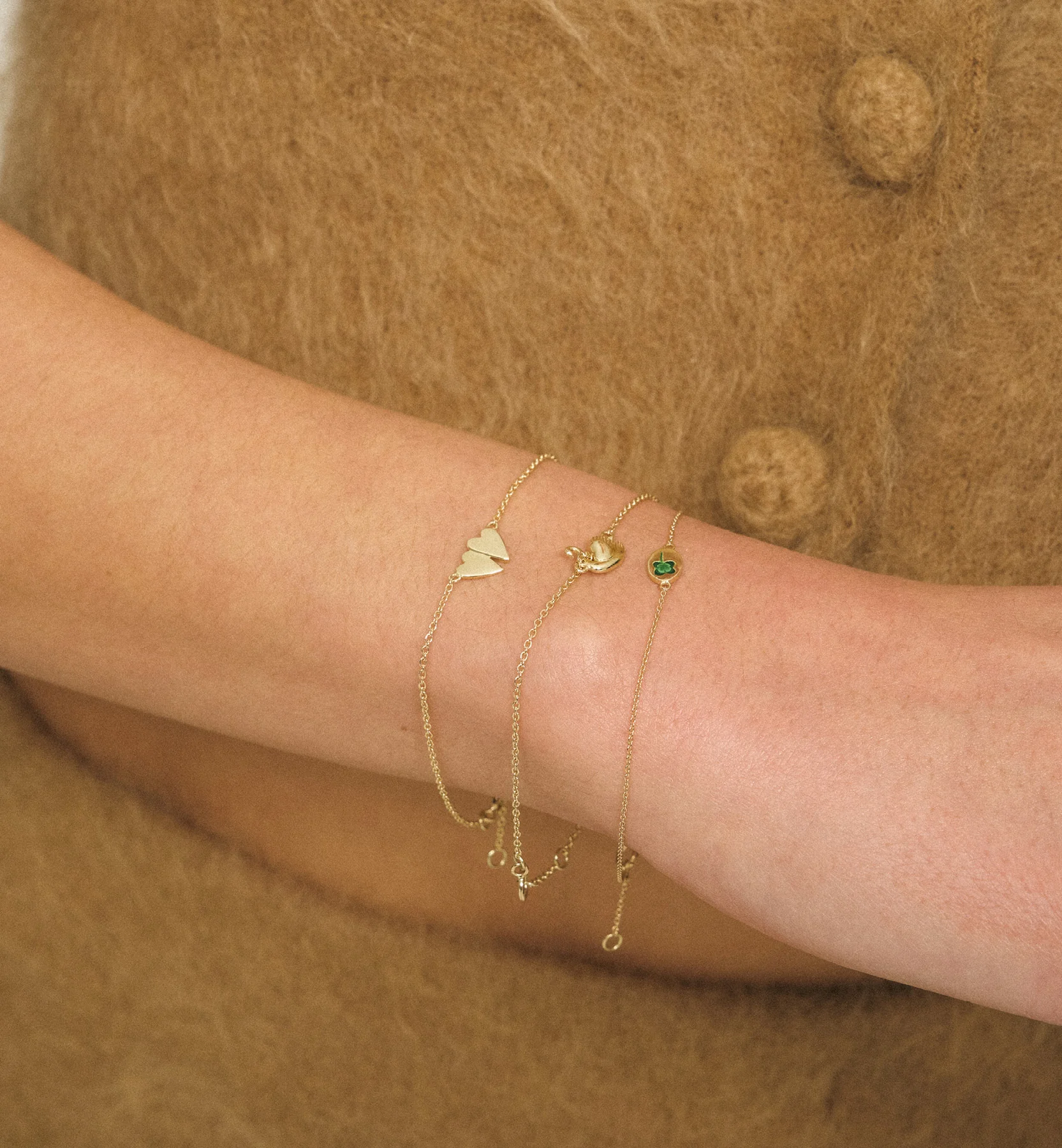 L'amour De Deux Bracelet 14K