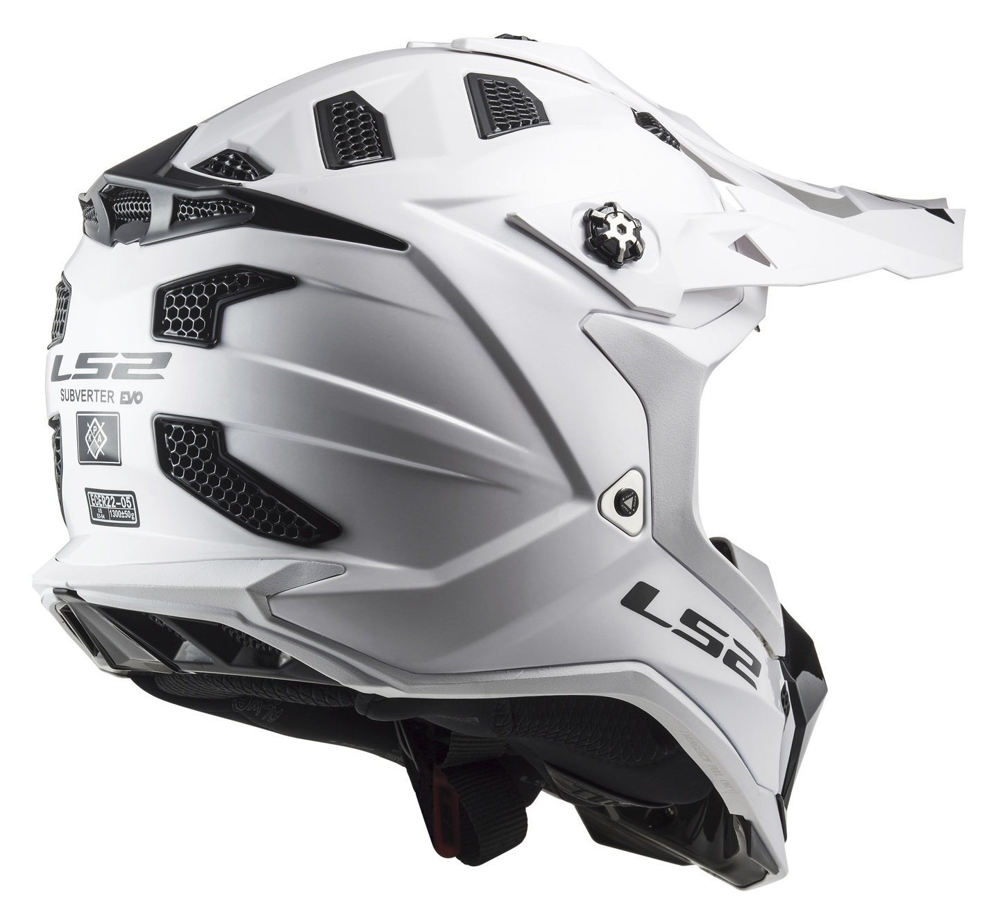SportsBikeShop LS2 Subverter EVO Helmet - Solid White / MD [Blemished - Very Good]