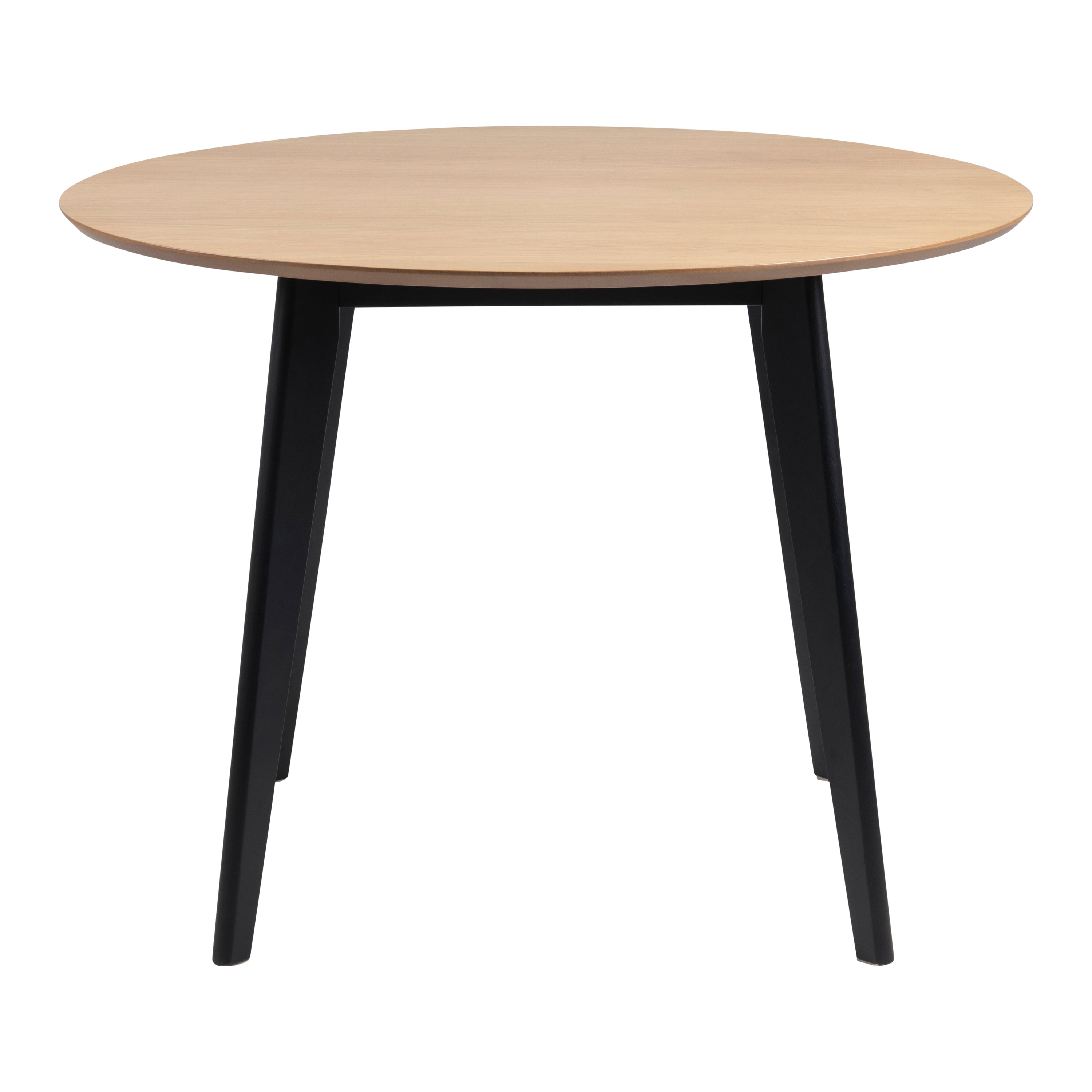 Blokker basic Crow Eettafel - Ø 105 cm - Eiken / Zwart