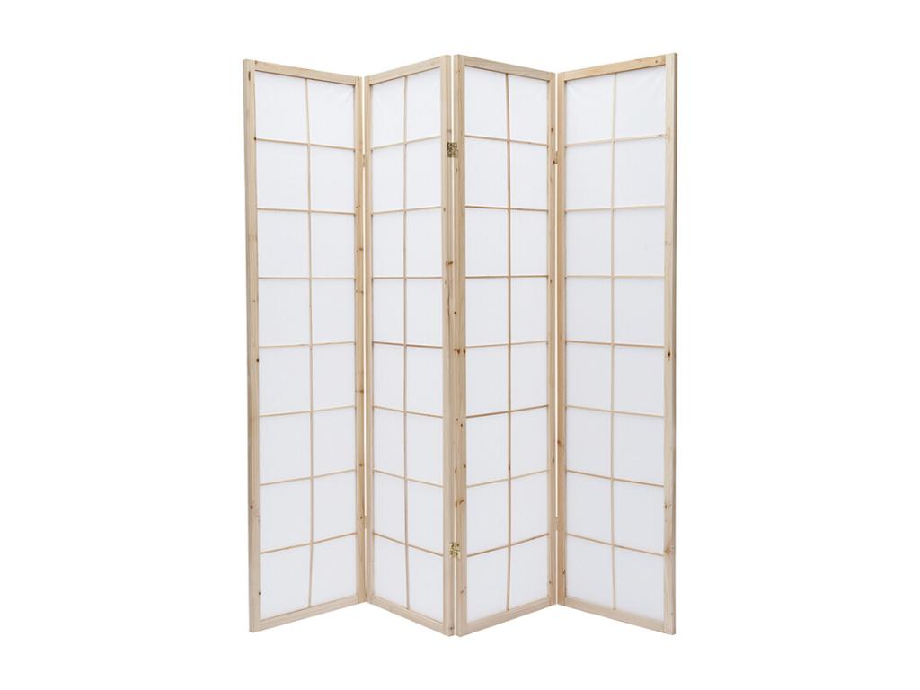 Biombo japonés de madera y papel IKUYO