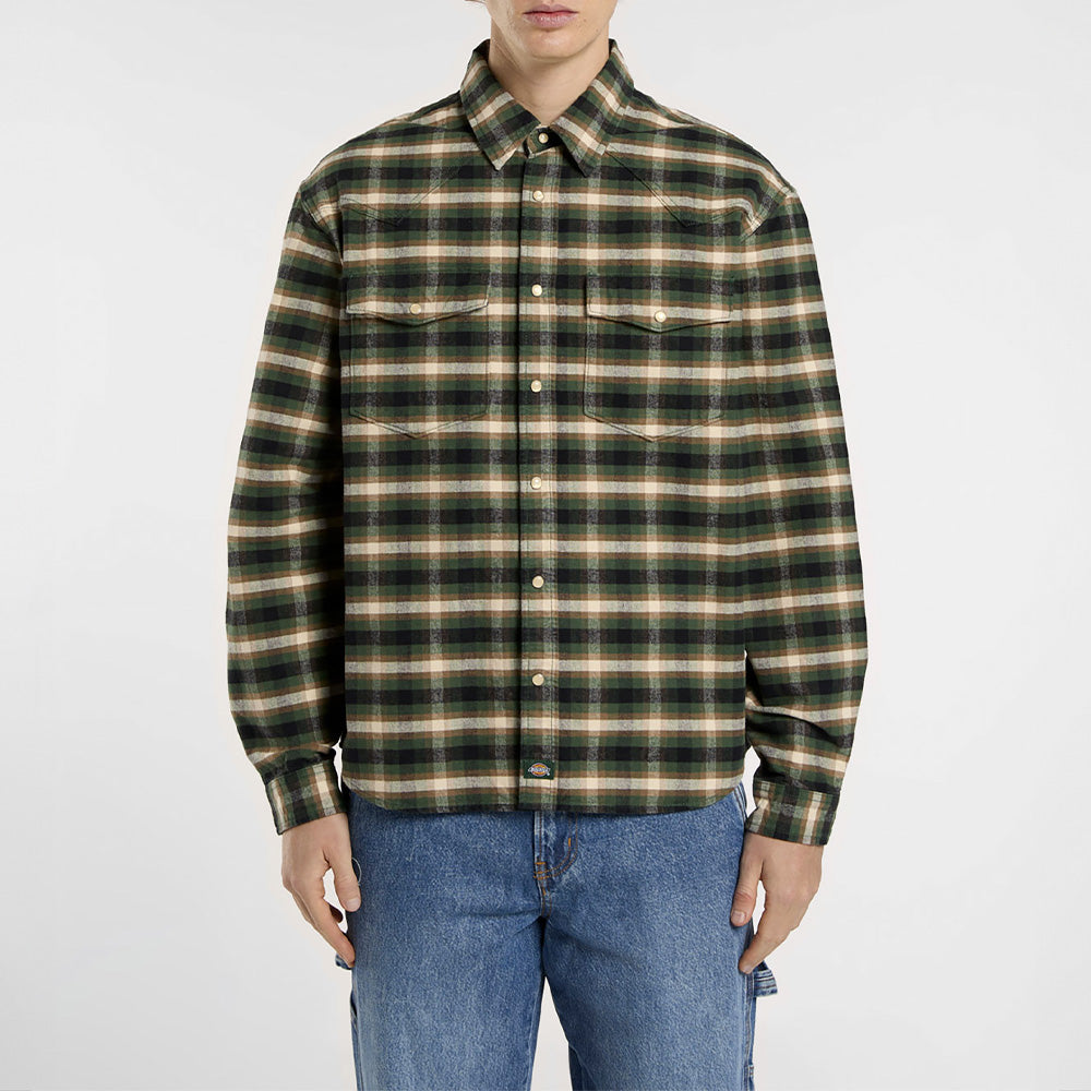 Dickies - Chemise Johnsonville - Vert Aiguille de pin
