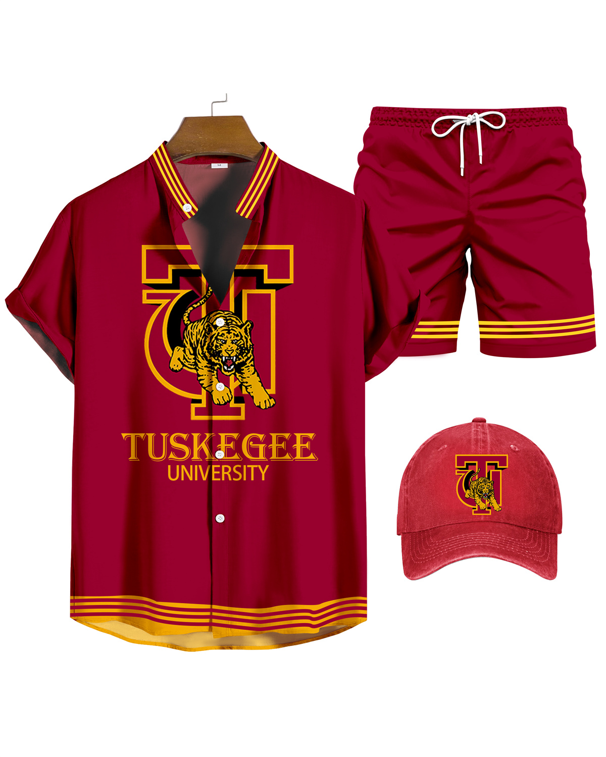 Tuskegee University Shirt Three-Piece Set 072