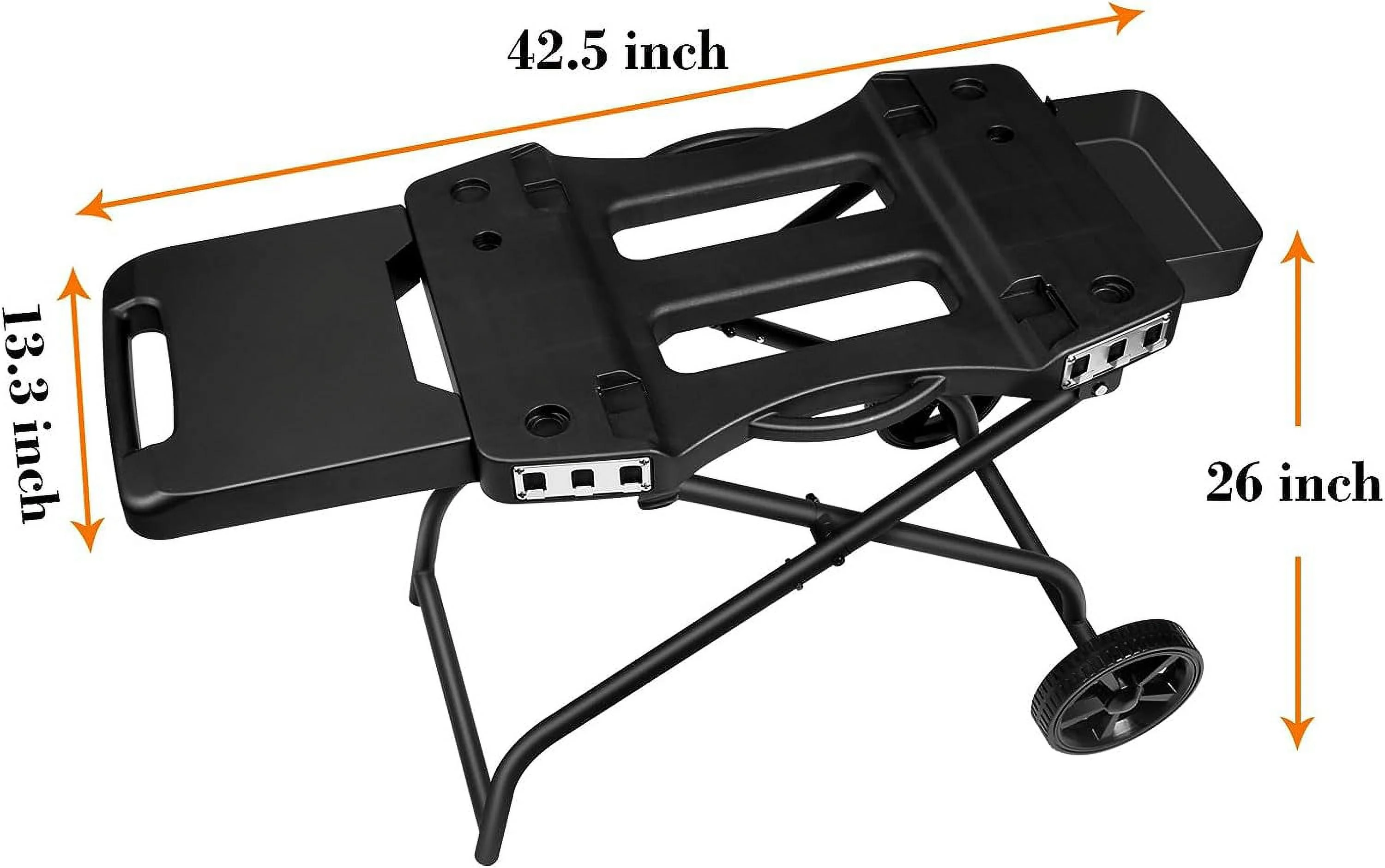 Hisencn Grill Stand for Ninja Woodfire Grill,Grill Cart,Collapsible Outdoor Grill Stand Fit for Ninja Woodfire Outdoor Grill(Ninja OG701),Traeger Ranger,Pit Boss 10697,10724,22" Blackstone Griddle - Image 12