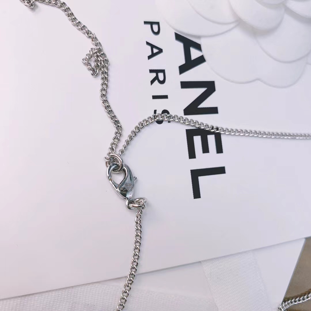 Chanel Silver Color Tassel Pendant Necklace - Original Replica Club