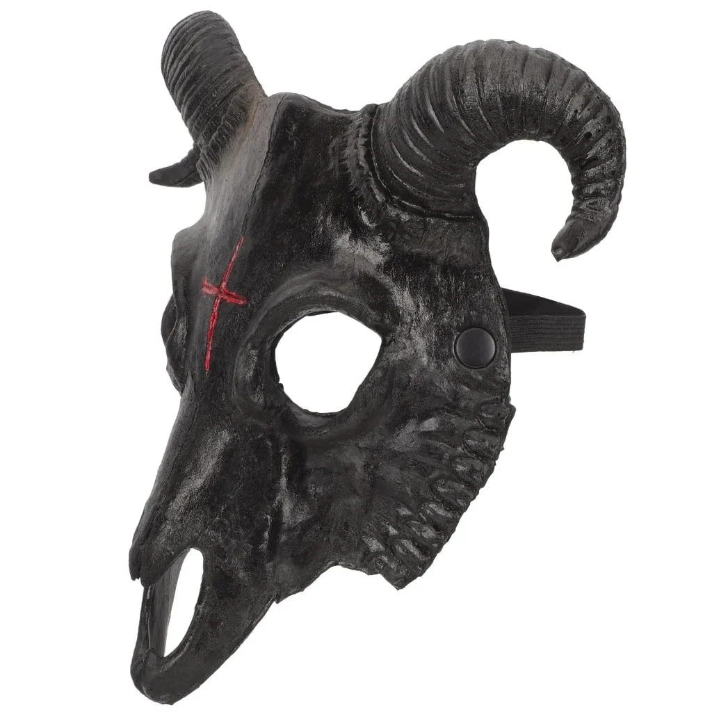Halloween Mask Scary Theater Goat Costume Party - Image 2 Halloween Mask Scary Theater Goat Costume Party - Image 2