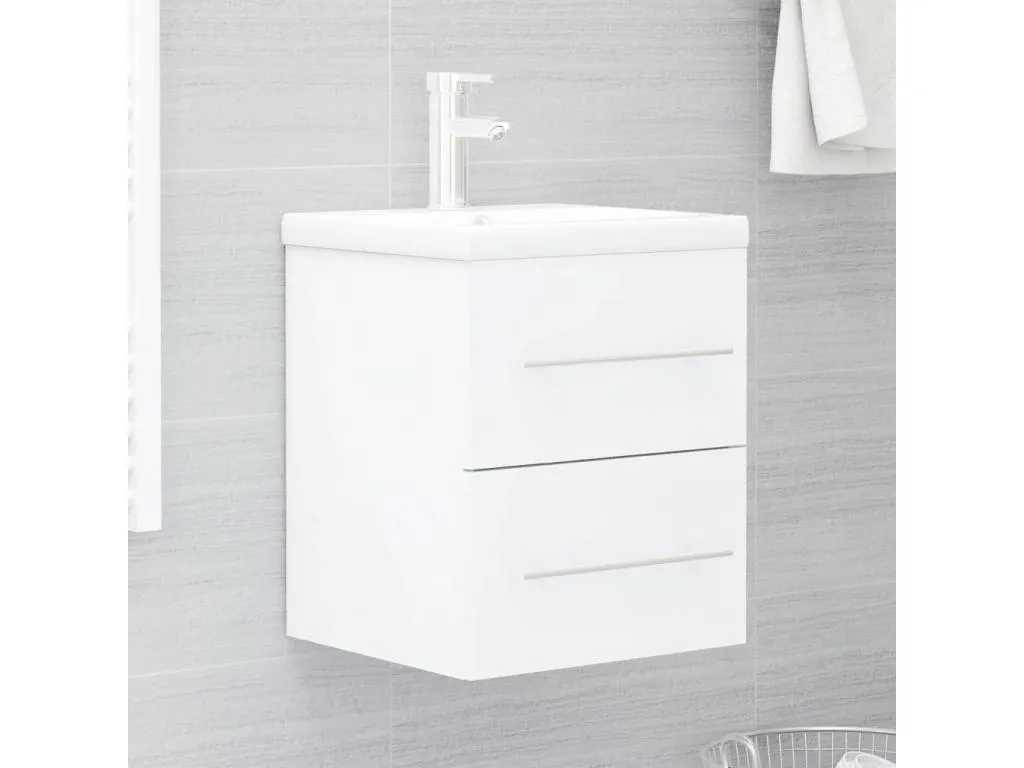 Armario para lavabo Patriciabaezcasa contrachapada blanco 41x38.5x48 cm