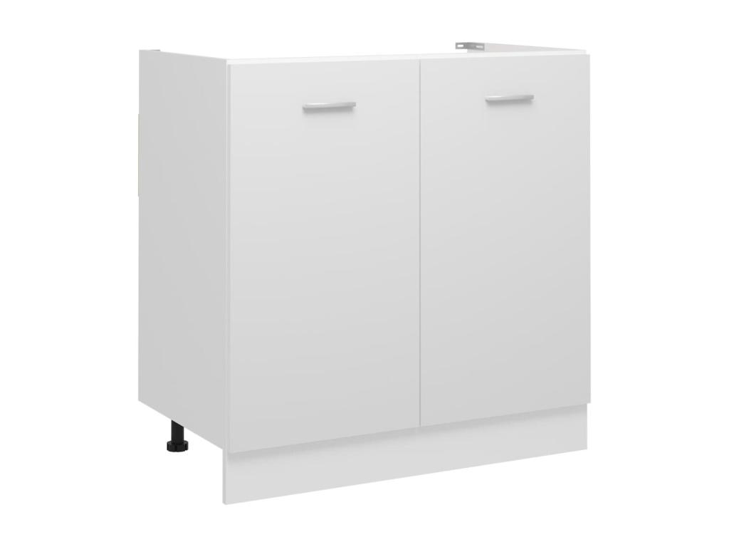 Mueble bajo lavabo Blanco 80x46x81,5 cm Madera contrachapada