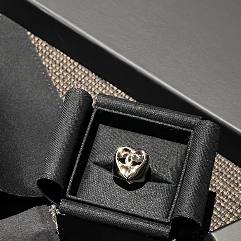 Chanel Hollow Heart Bracelet Earrings Ring Leather Necklace - Original Replica Club