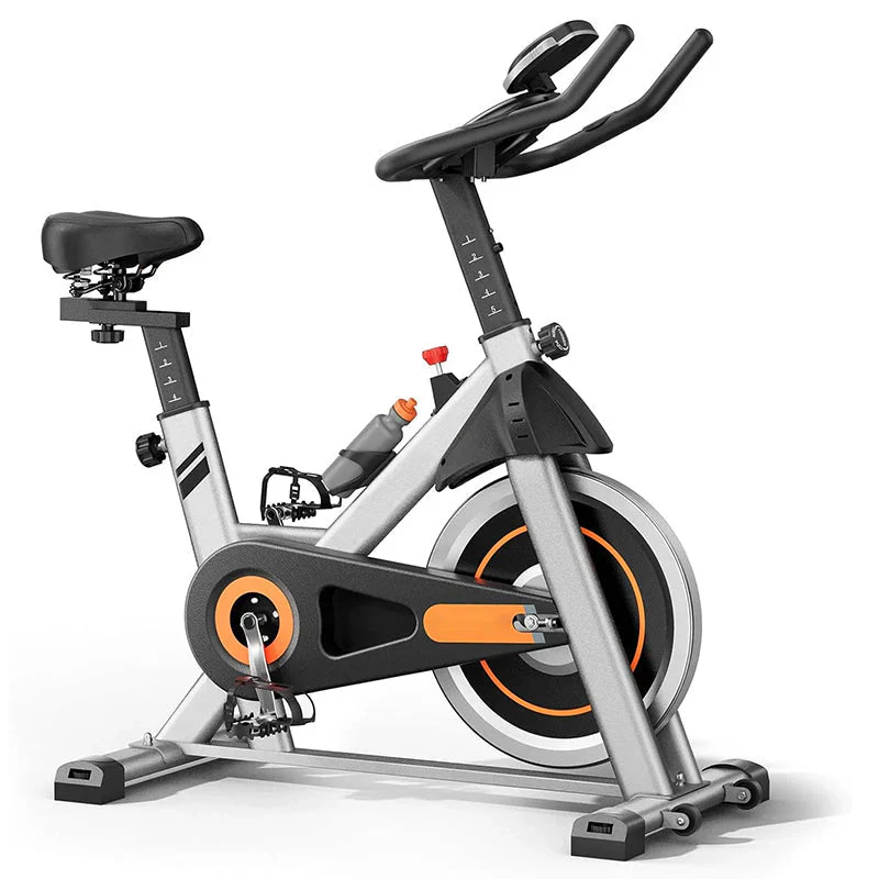 Indoor Cycling Bike Brake Pad/Magnetic Stationary Bike - Cycle Bike with Tablet Mount & Comfortable Seat Cushion