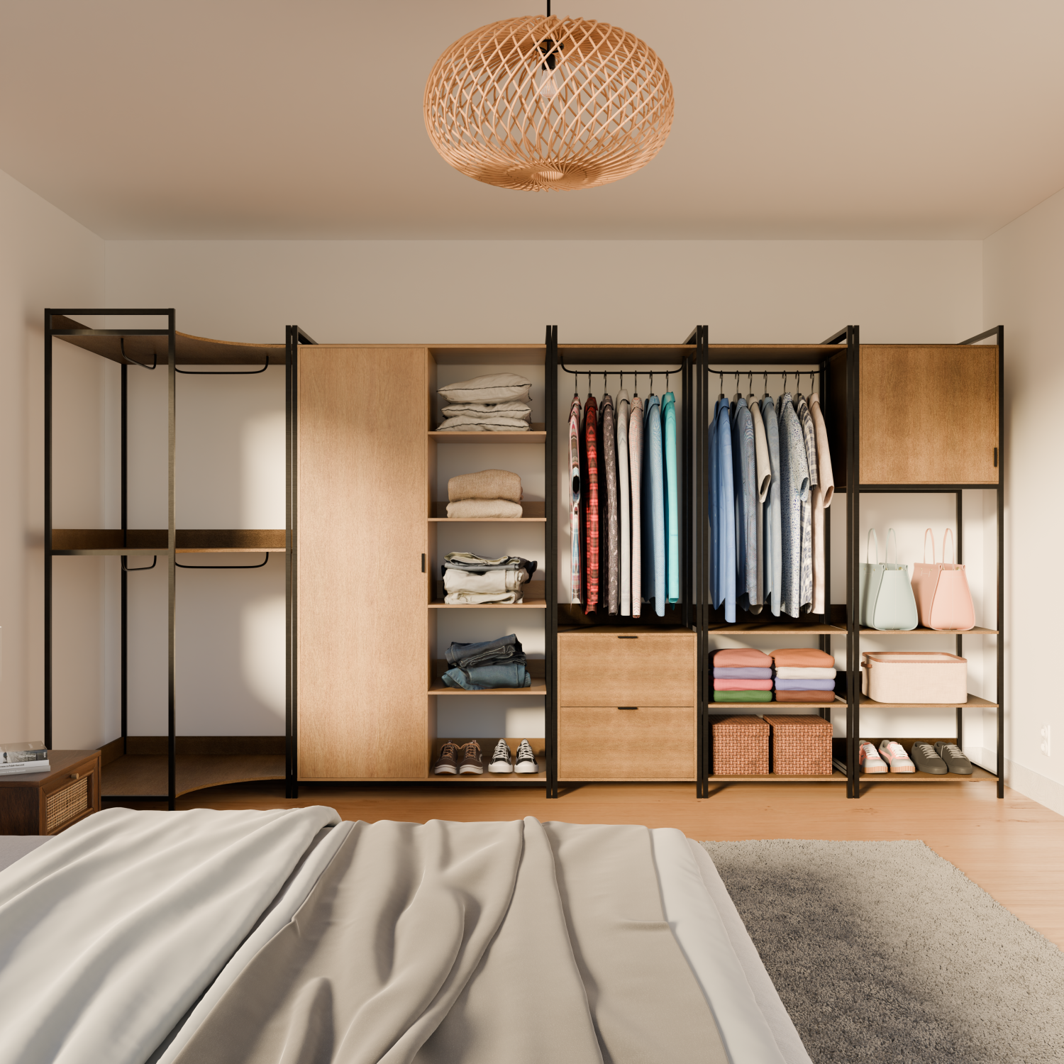 Clever - Kit de vestidor modular con 5 elementos