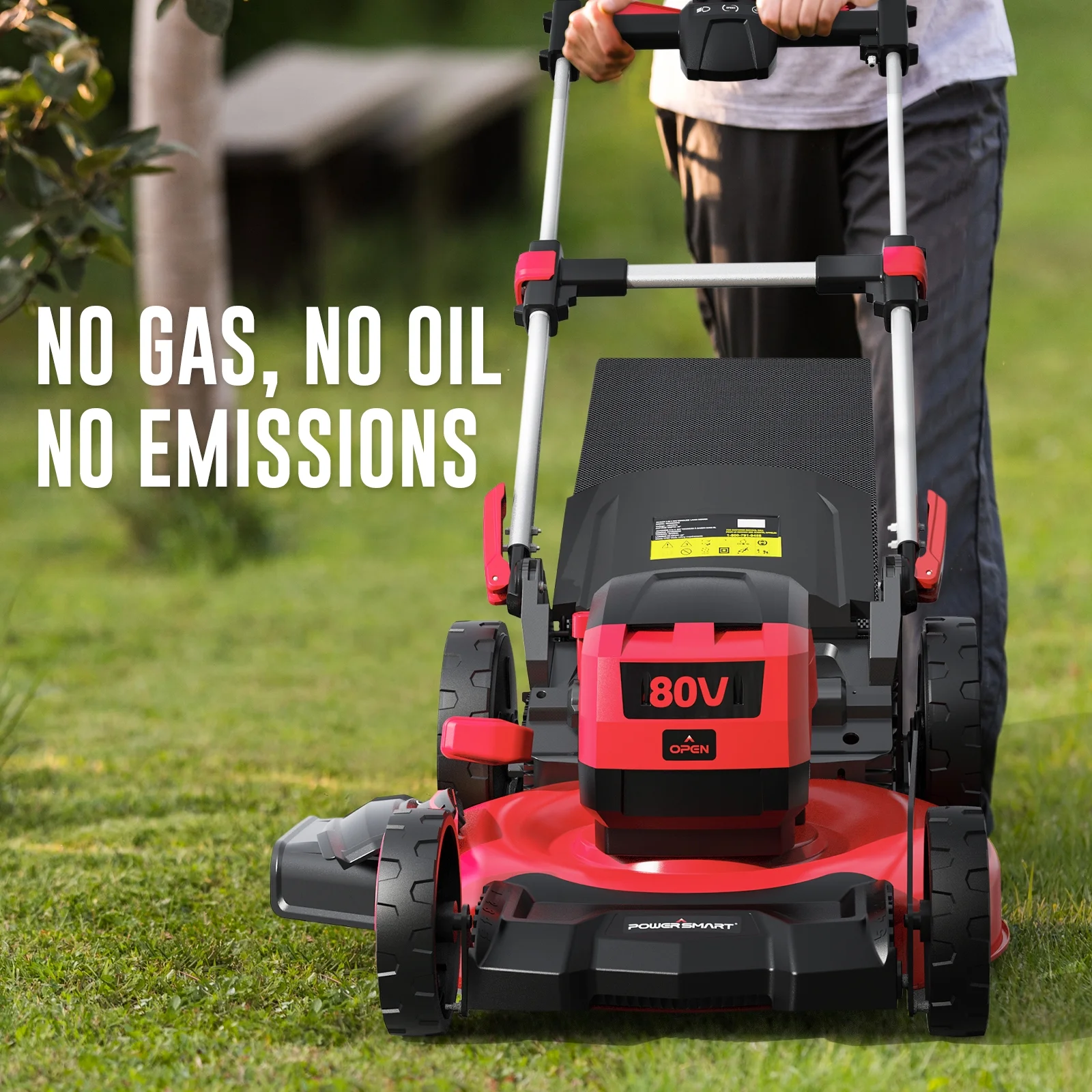 PowerSmart 80V 22-inch Self-Propelled Cordless Lawn Mower with 6.0Ah Battery and Charger - Image 5