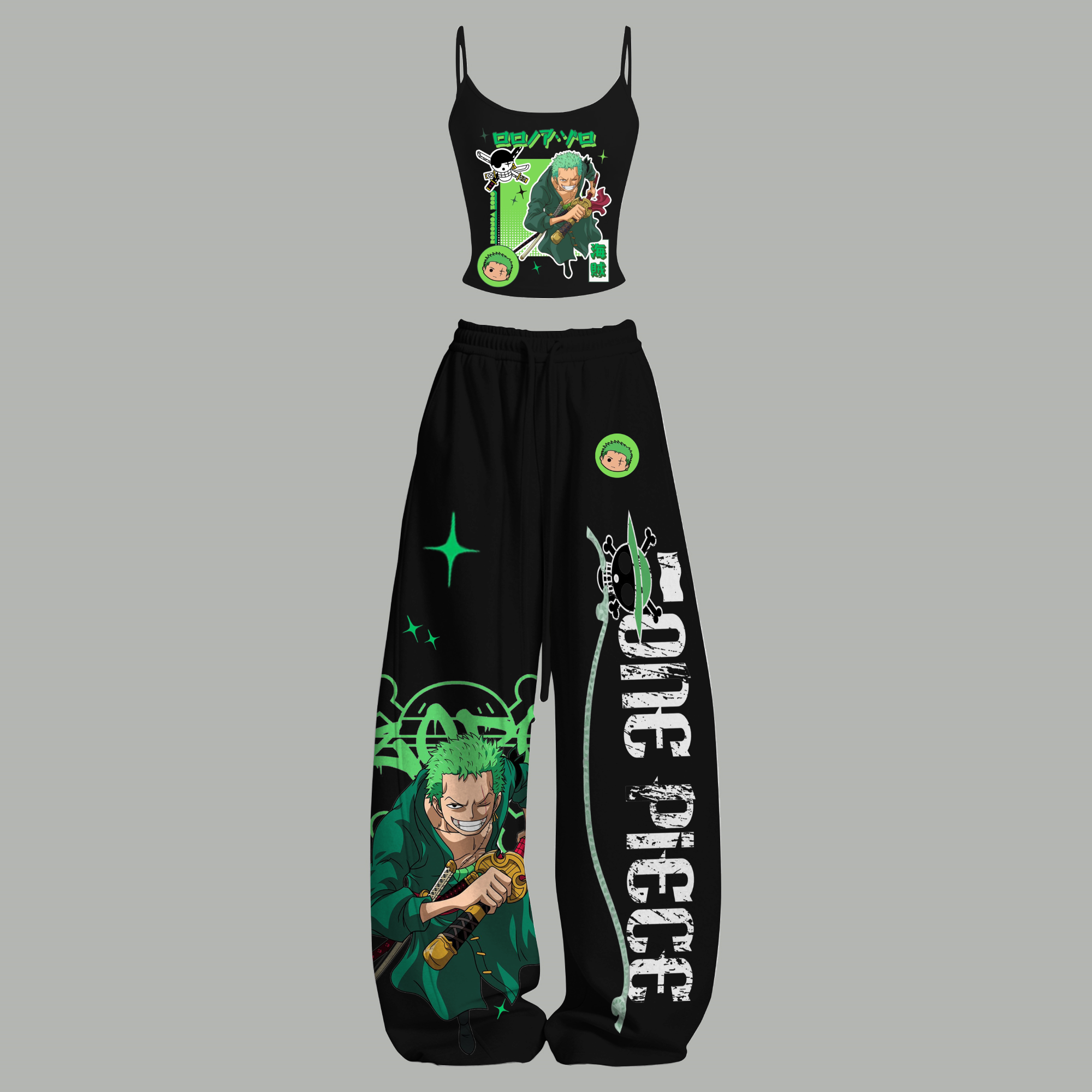 One Piece Top & Elasticated Trousers Two-Piece Set