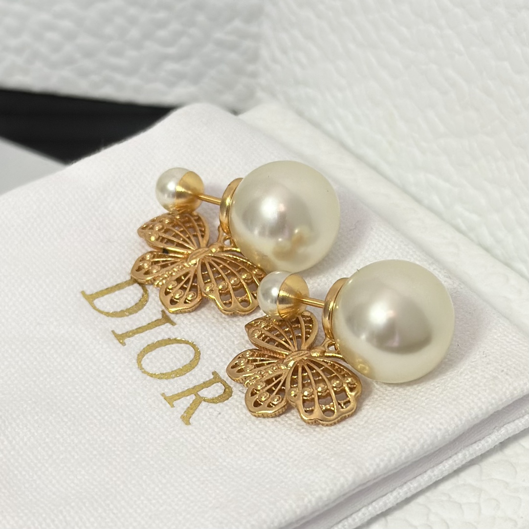 Dior Butterfly Dangle Earrings - Original Replica Club