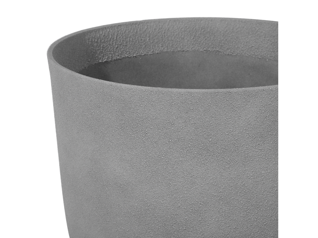Conjunto de 2 macetas de mezcla de piedra gris ⌀ 35 cm CROTON