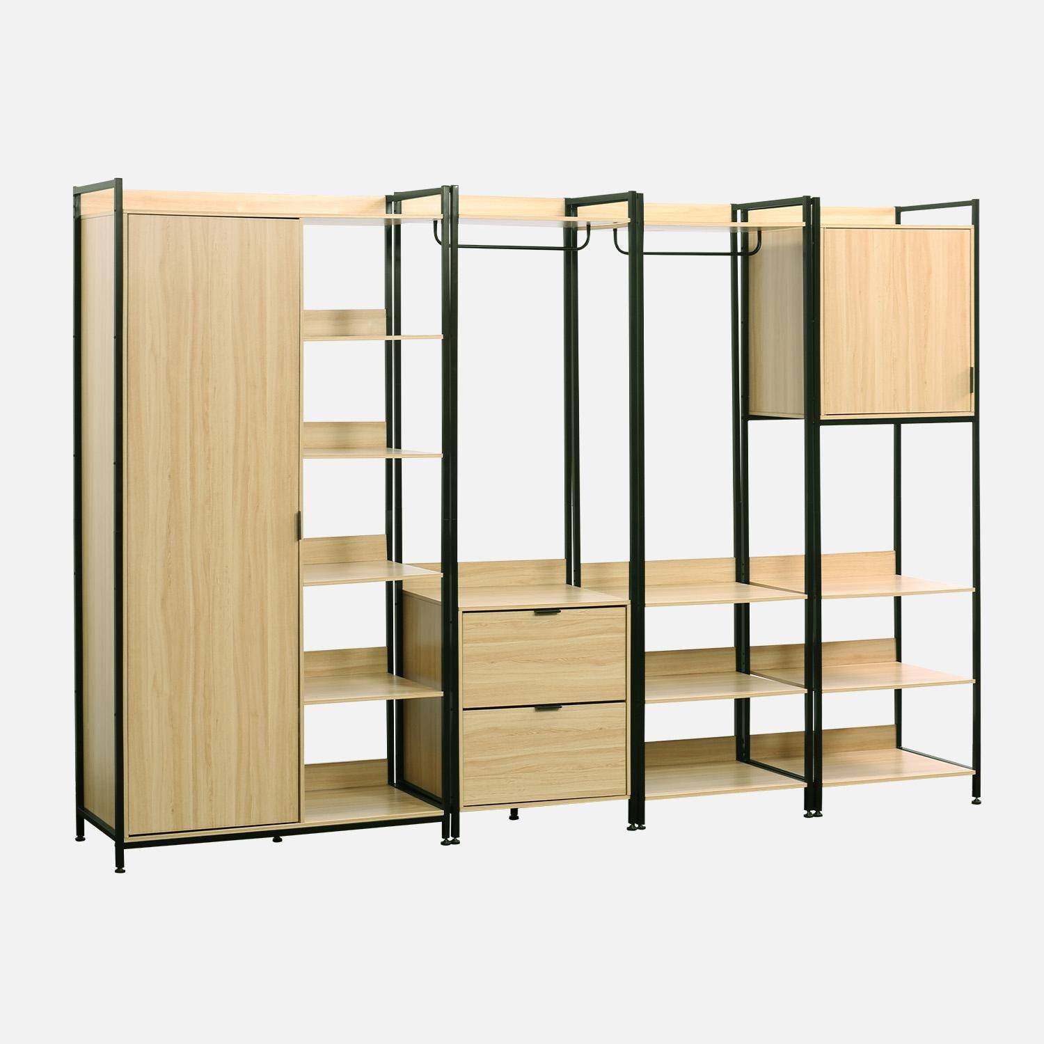 Clever - Kit de vestidor modular con 4 elementos