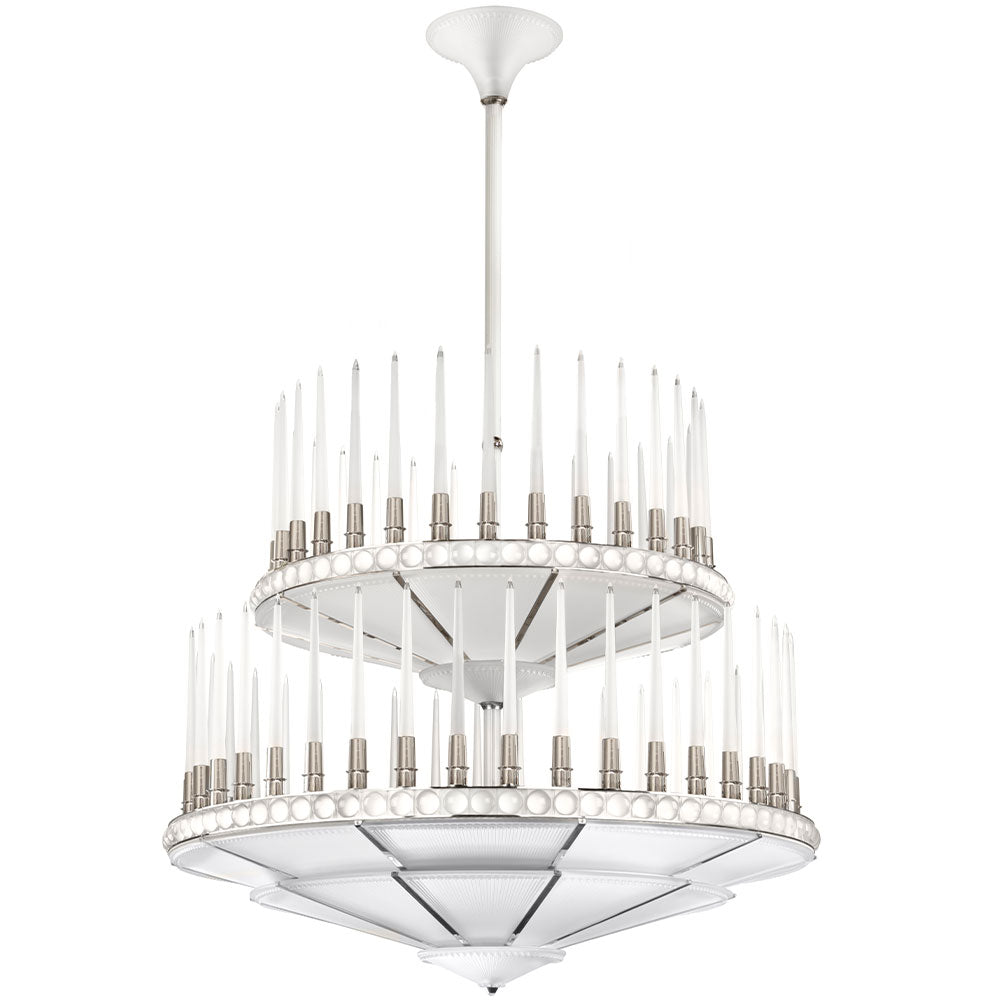 LUSTRE PERLES - CRISTAL INCOLORE, FINITION NICKEL