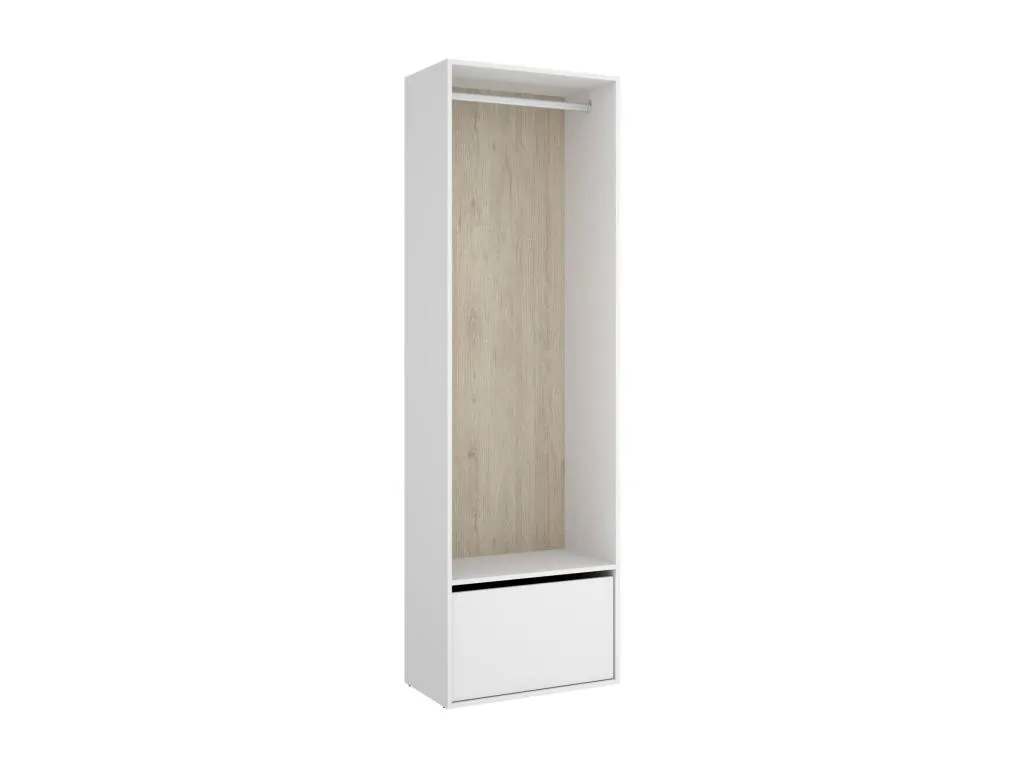 Gran Armario Hogarsens Muebles de dormitorio Vestidor Armario de ropa 60x45 h205 cm Blanco y Hogarsens