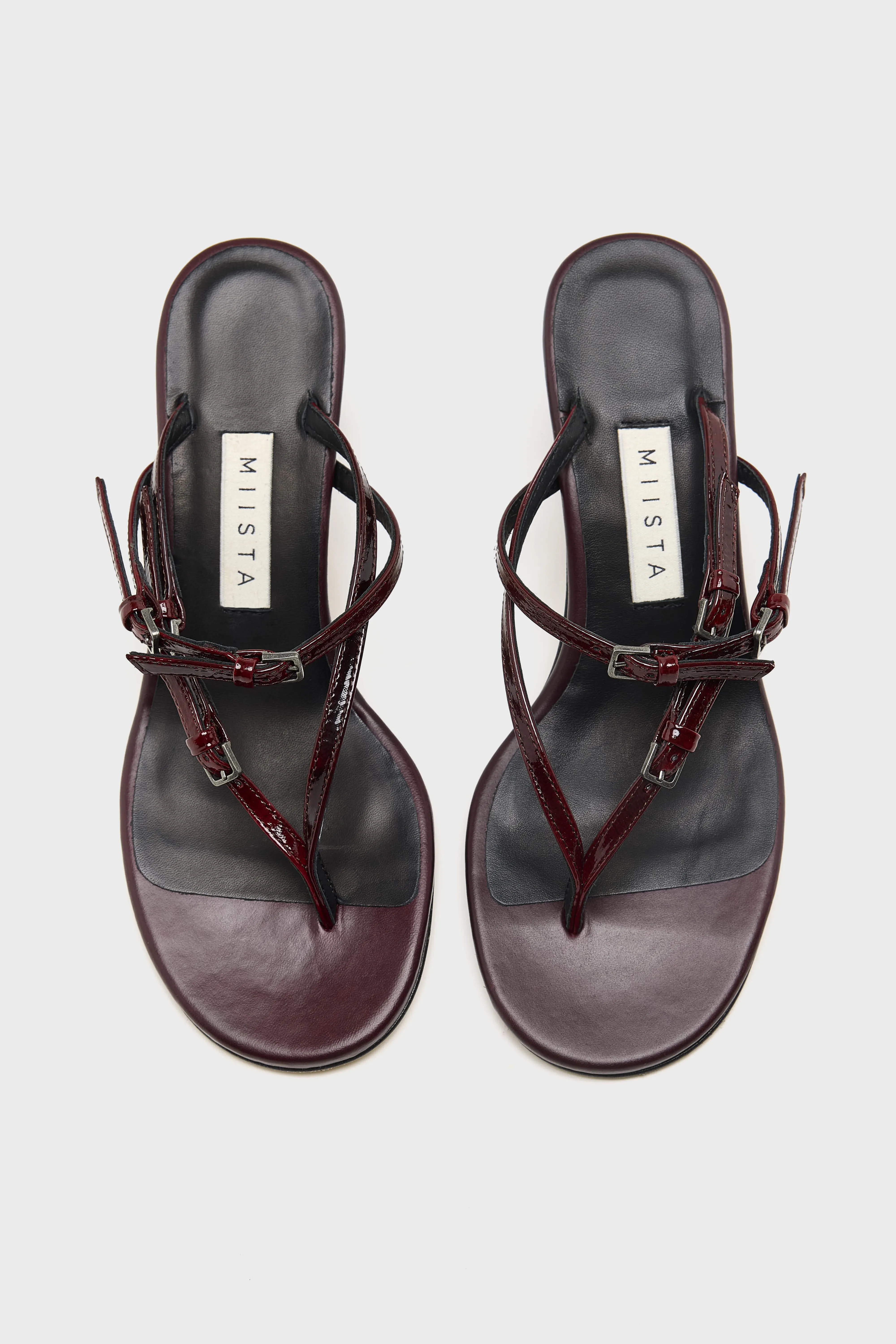 Bellerose Abisai Mini Buckled Sandals  (261 / W / BURGUNDY)