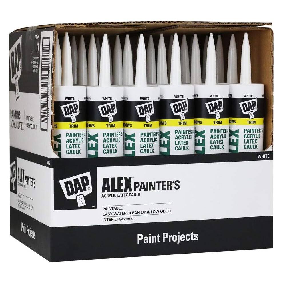 Dap Alex White Acrylic Latex Painter's Caulk 10.1 oz