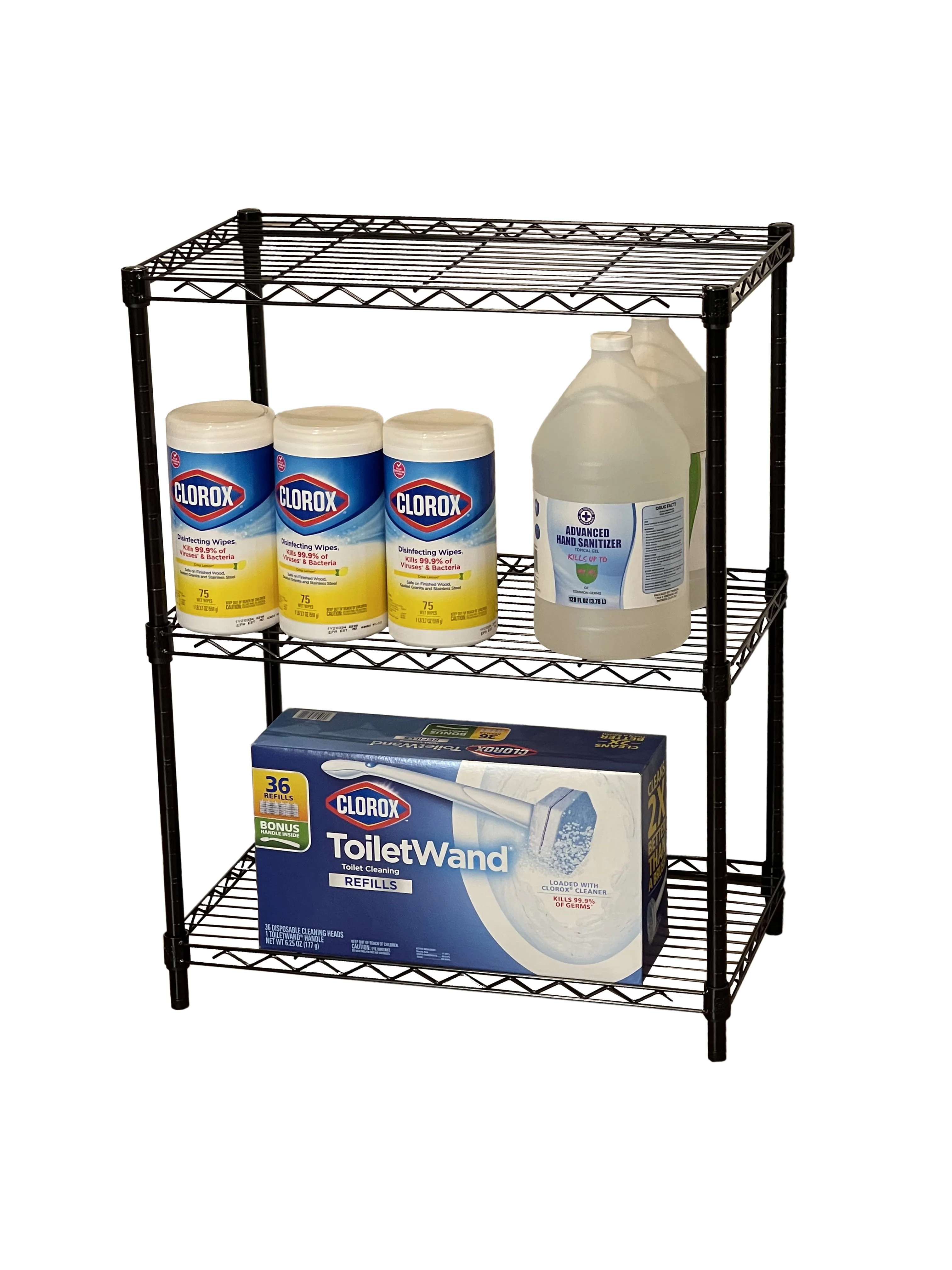 Juggernaut Storage Easy Assembly 24"W x 14"D x 30"H 3-Shelf Shelving Unit, Black - image 3