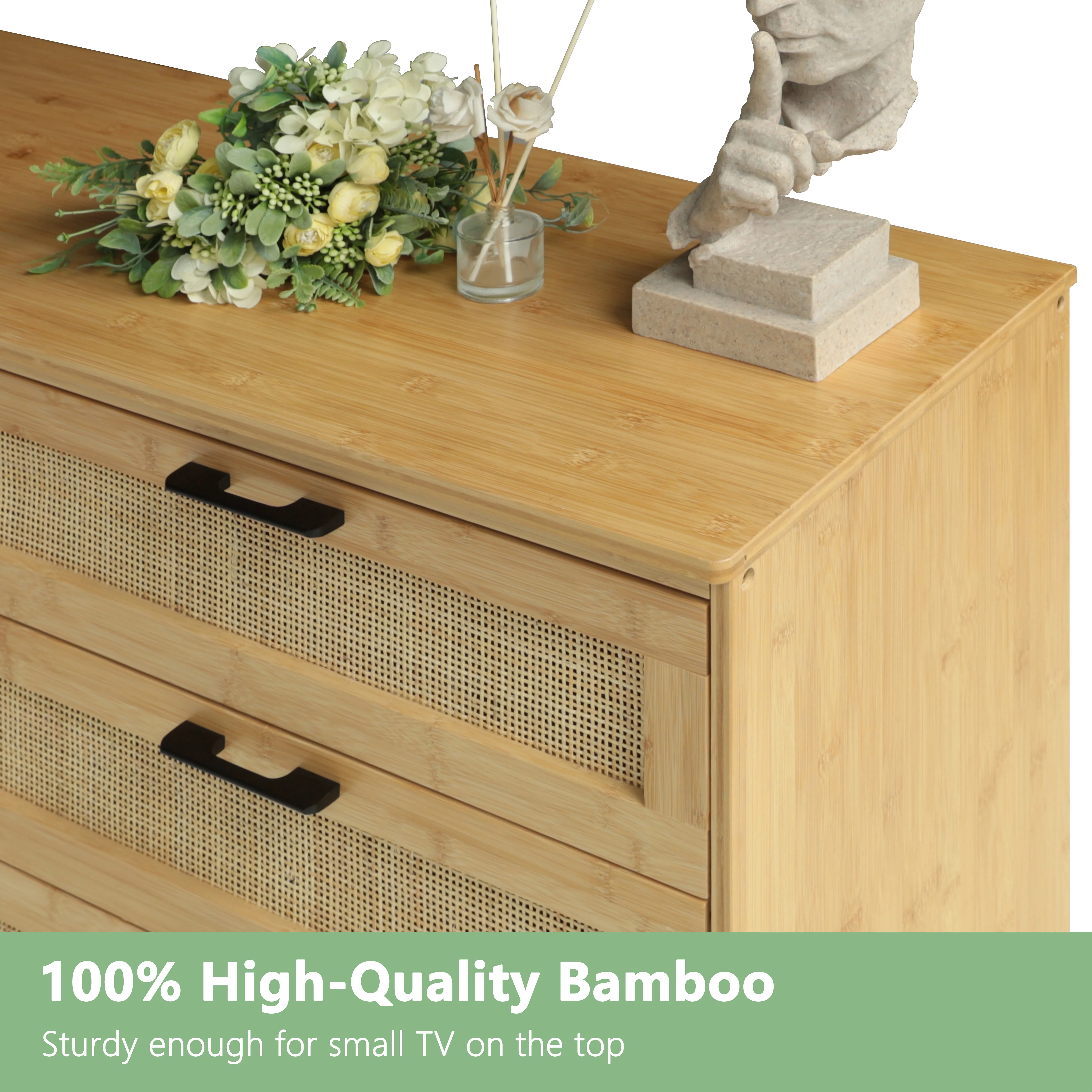 VEIKOUS Oversized 5-Drawer Dresser Chest, Large Storage Dresser for Bedroom Storage, Oak - Image 41