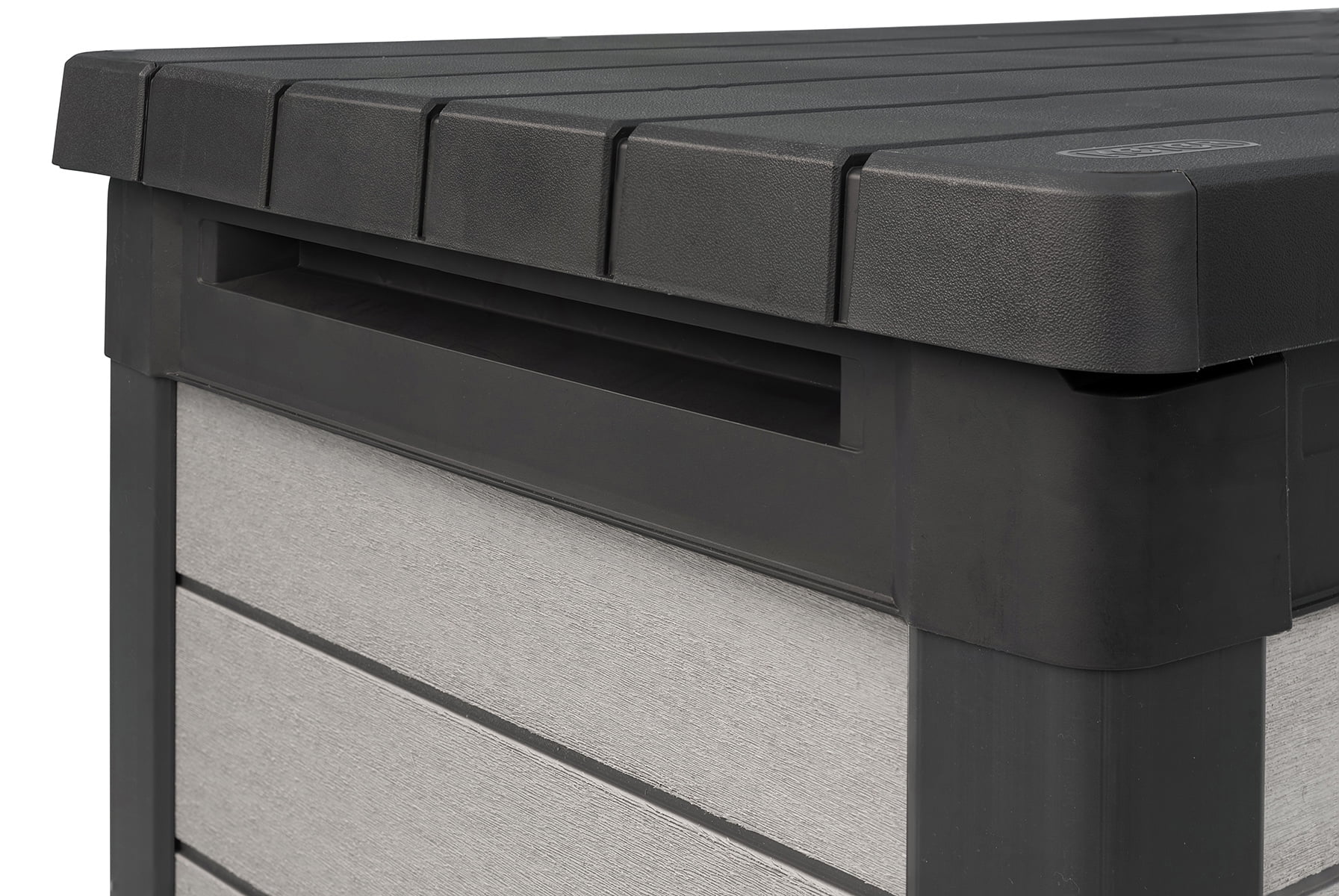 Keter Denali Grey 200 Gallon Durable Resin Outdoor Storage Deck Box Ideal Store Garden Tools and Pool Toys, Grey - Image 9