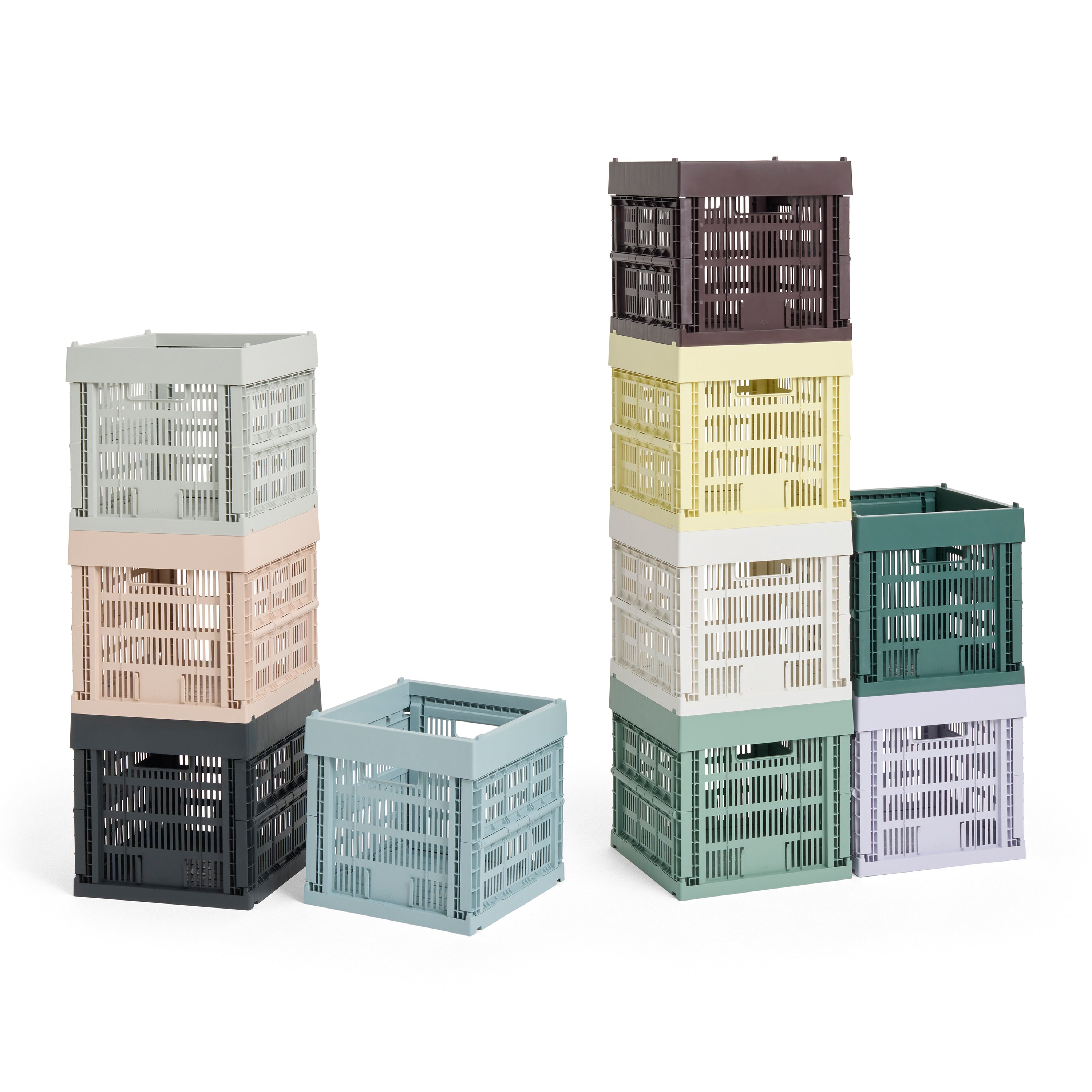 HAY Colour Crates Krat XS - Kubus - Lichtgeel
