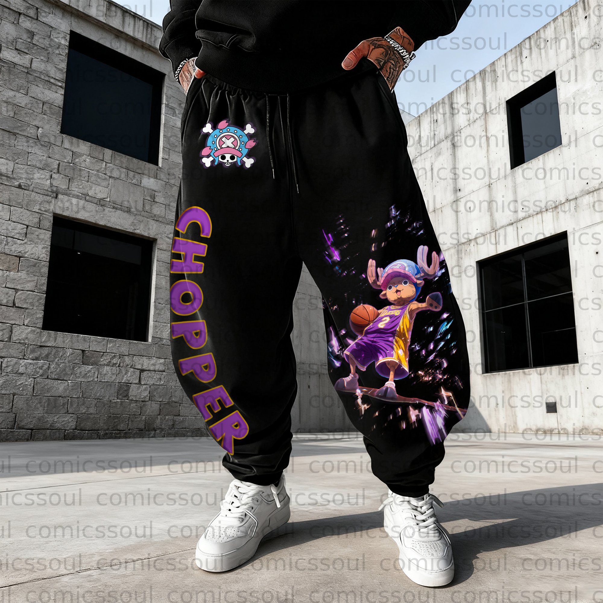 Unisex Anime Inspired Vintage Plush Pants