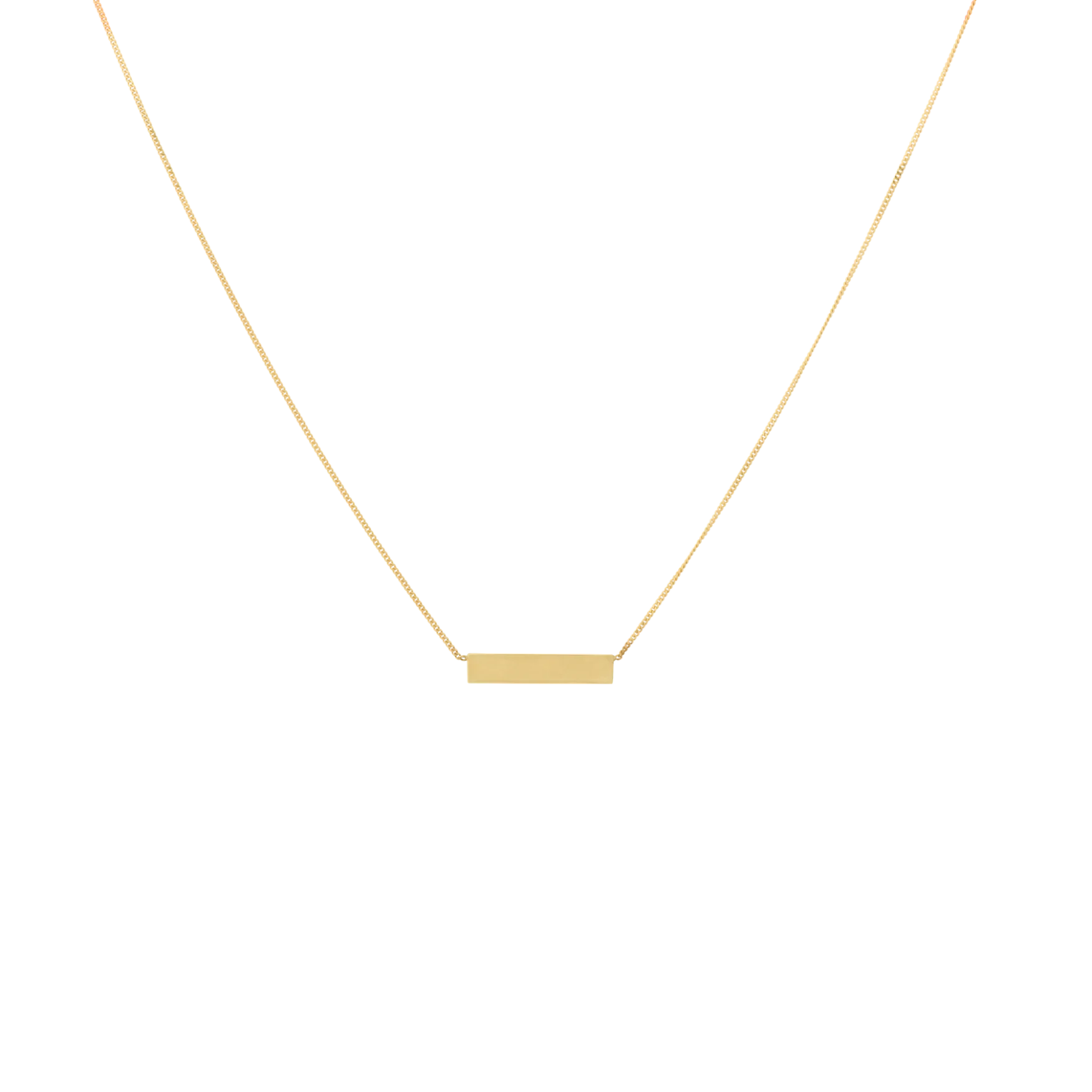 Tag Necklace 14K