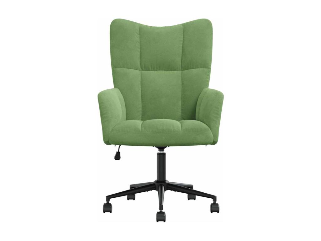 Silla de relajación de terciopelo verde claro