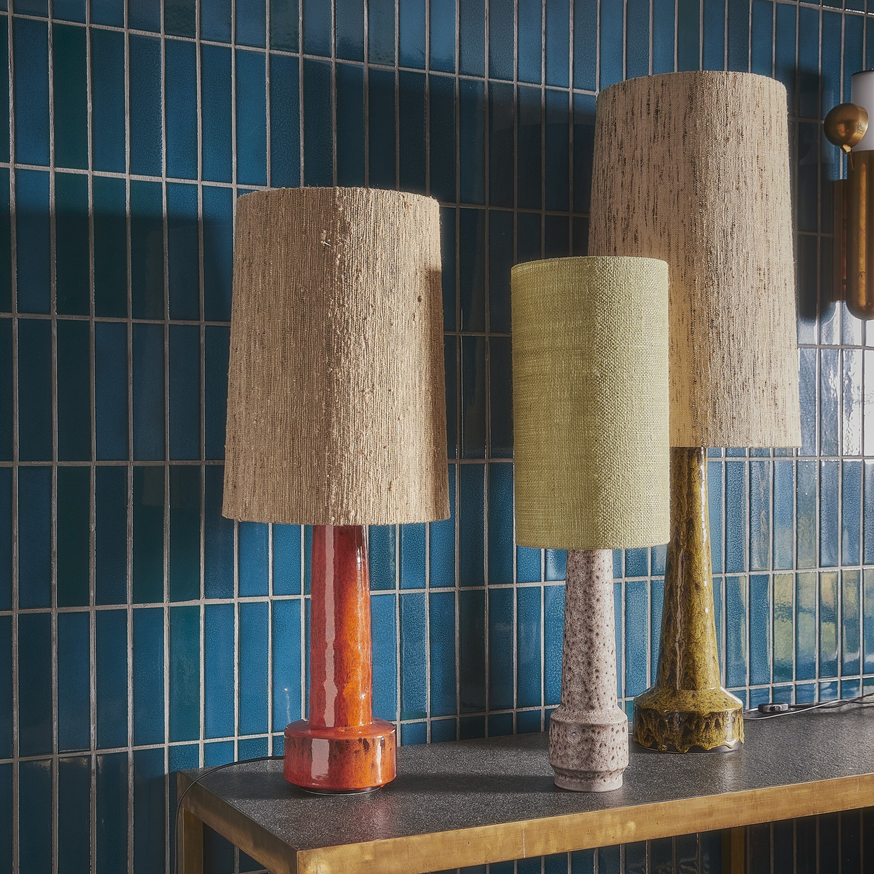 HKliving Silk Lampenkap Ø 36 cm - Natural