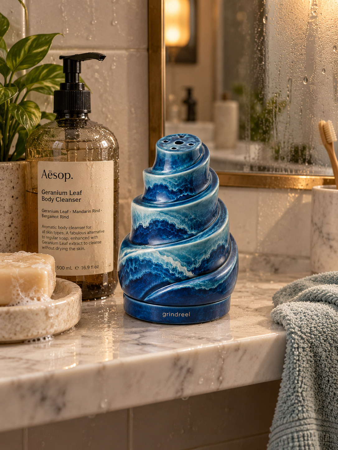 Grindreel Ocean Blue Spiral Diffuser
