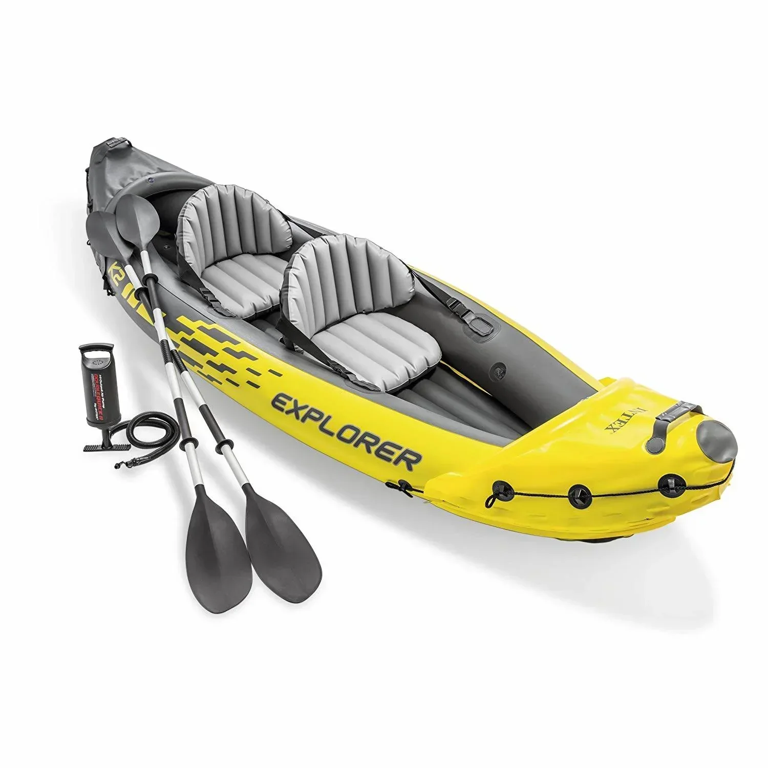 Intex Excursion Pro And Explorer K2 2-Person Inflatable Kayak Bundle With Oars And Pump - Image 11 Intex Excursion Pro And Explorer K2 2-Person Inflatable Kayak Bundle With Oars And Pump - Image 11