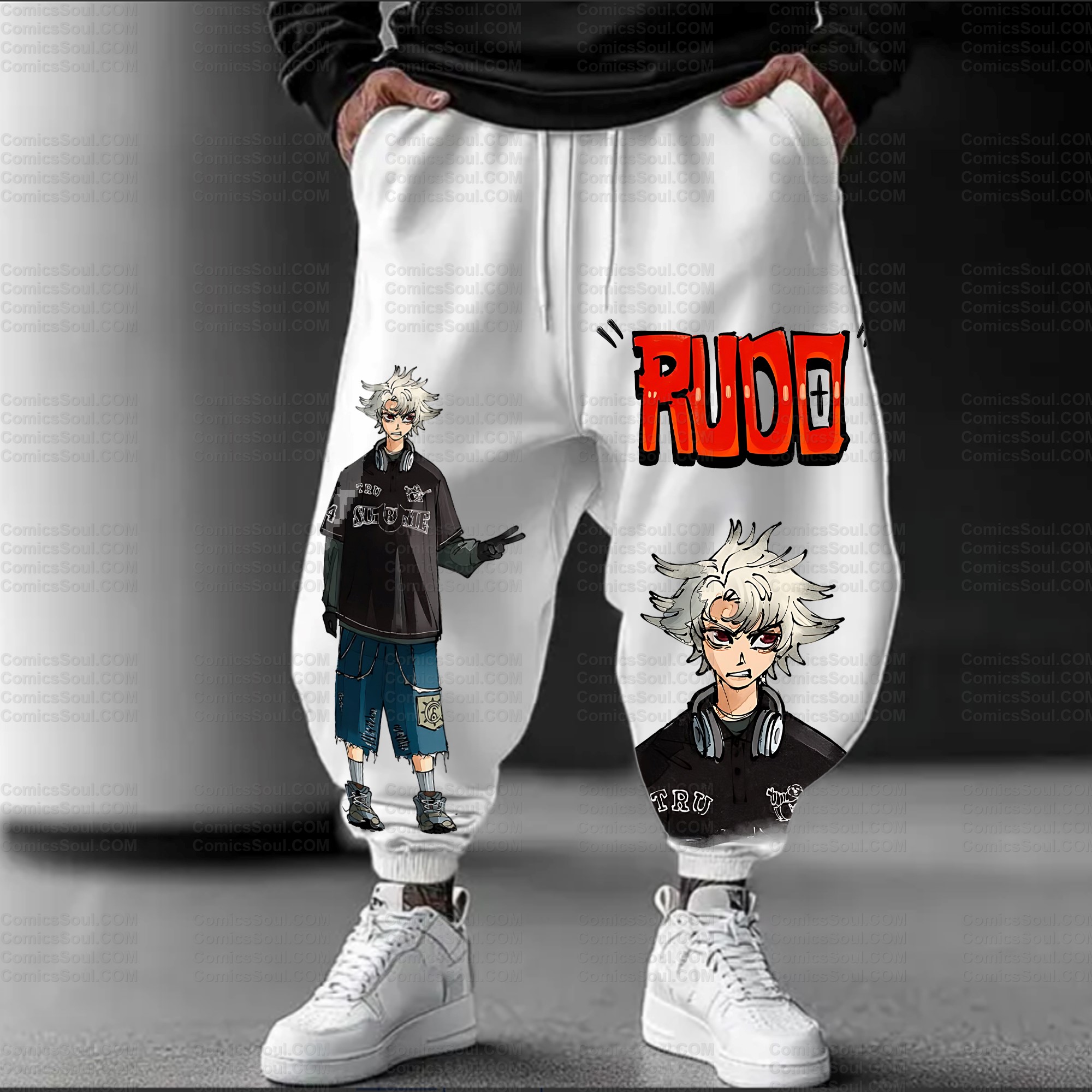 Unisex Anime Inspired Vintage Pants