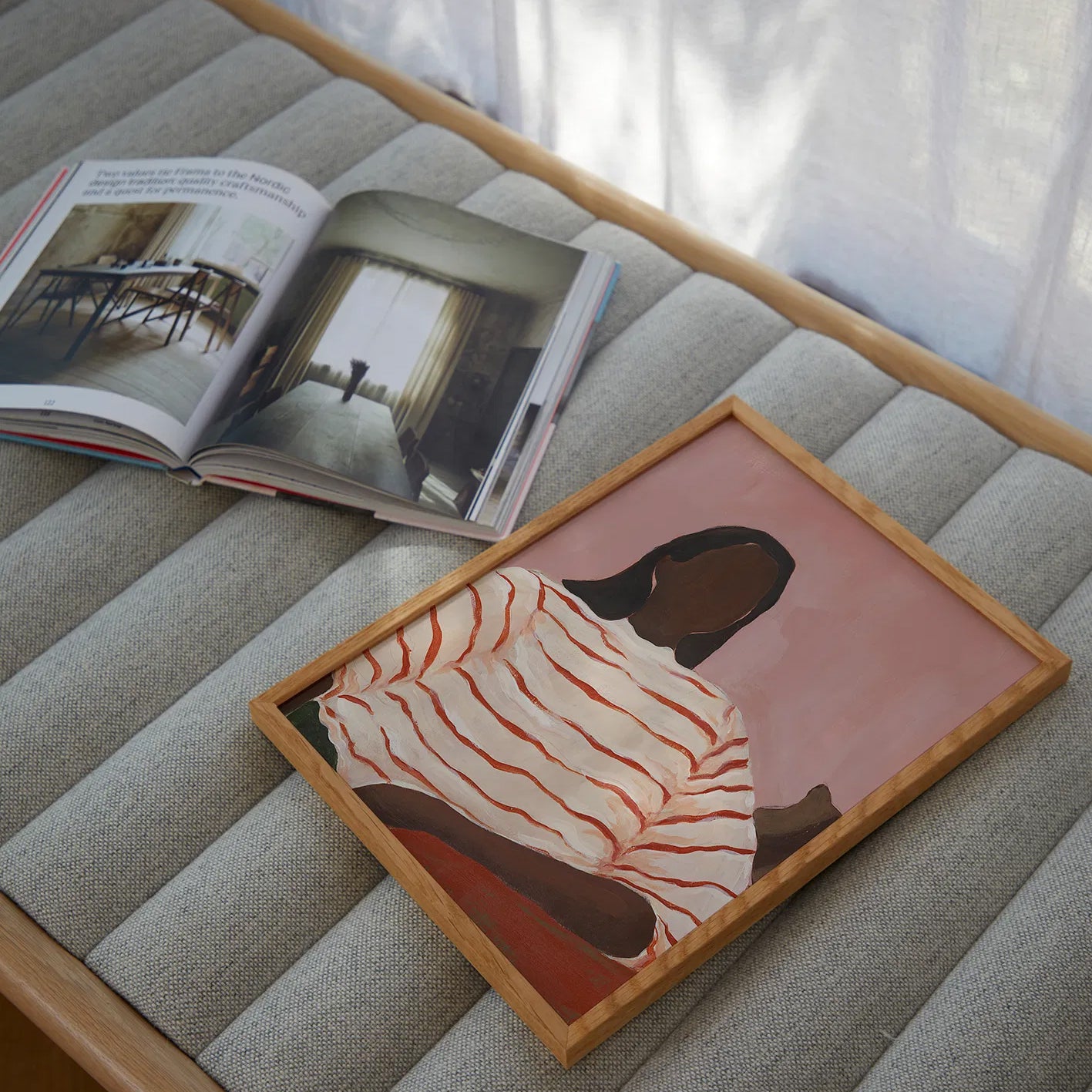 Paper Collective Red Stripes Poster - 50 x 70 cm