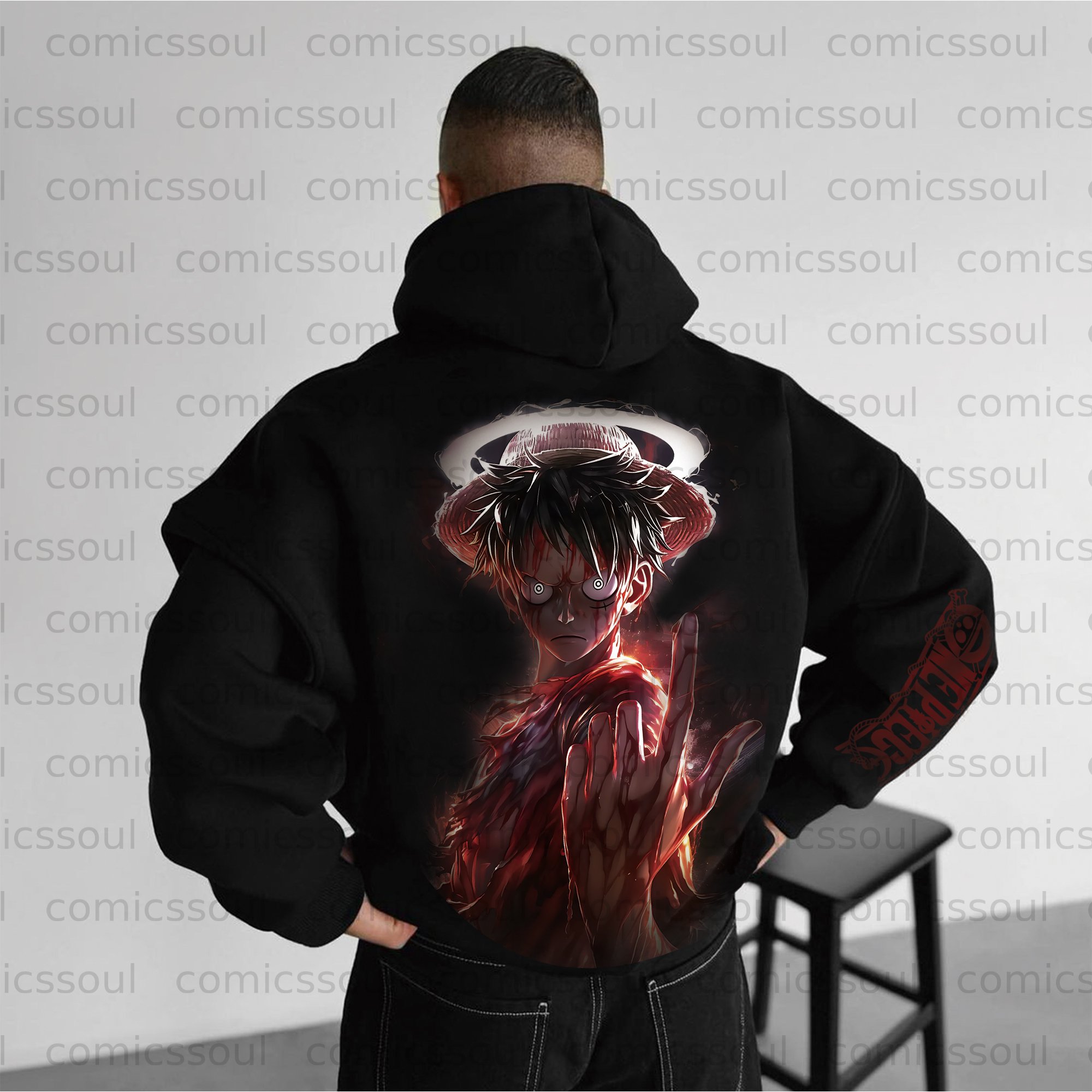 Unisex Anime Graphic Streetwear Vintage Hoodie