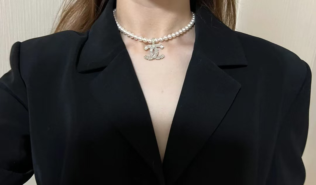 Chanel Big Double C Pendant Pearl Necklace - Original Replica Club