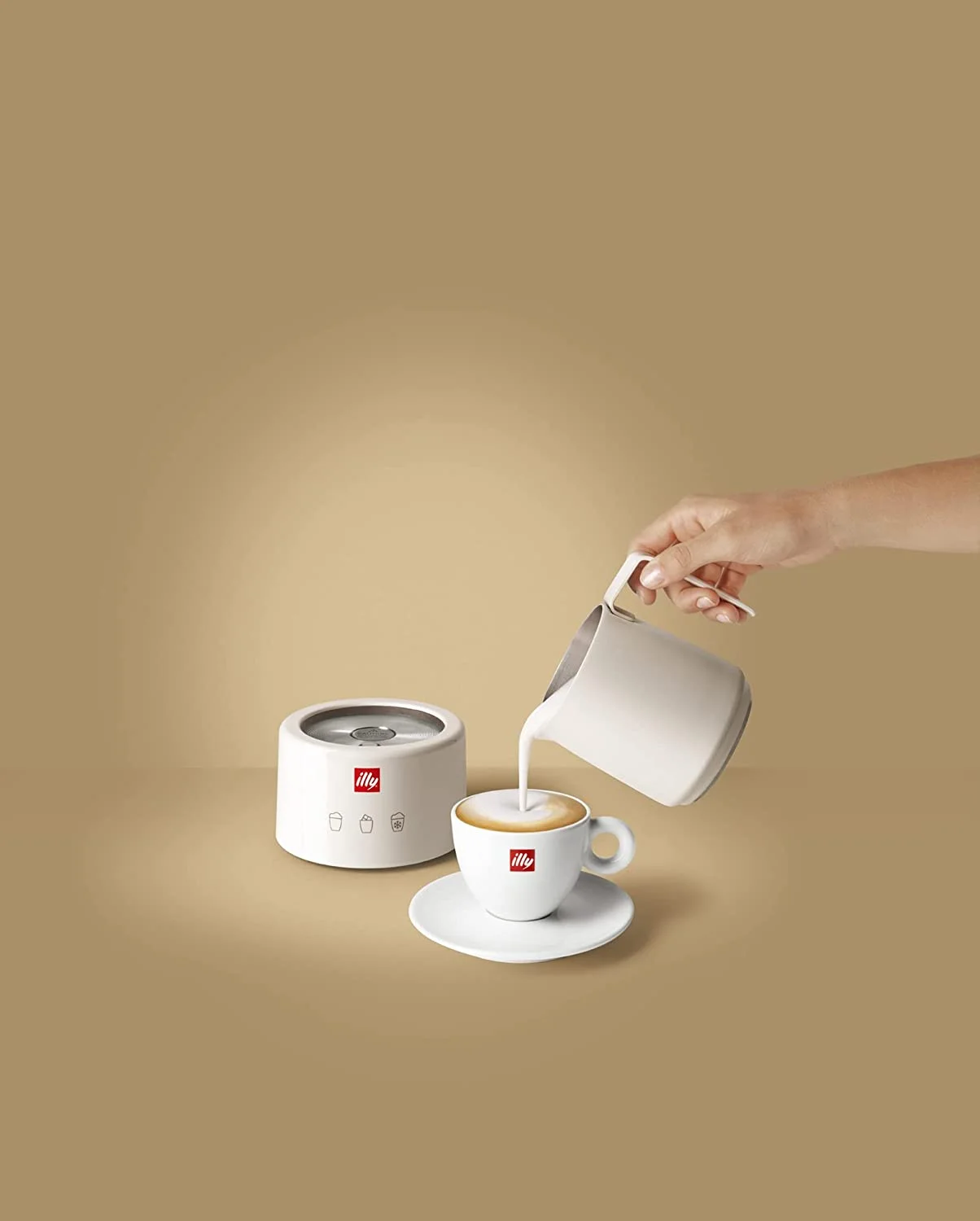 illy Electric Milk Frother- Black & Stainless Steel - Image 12