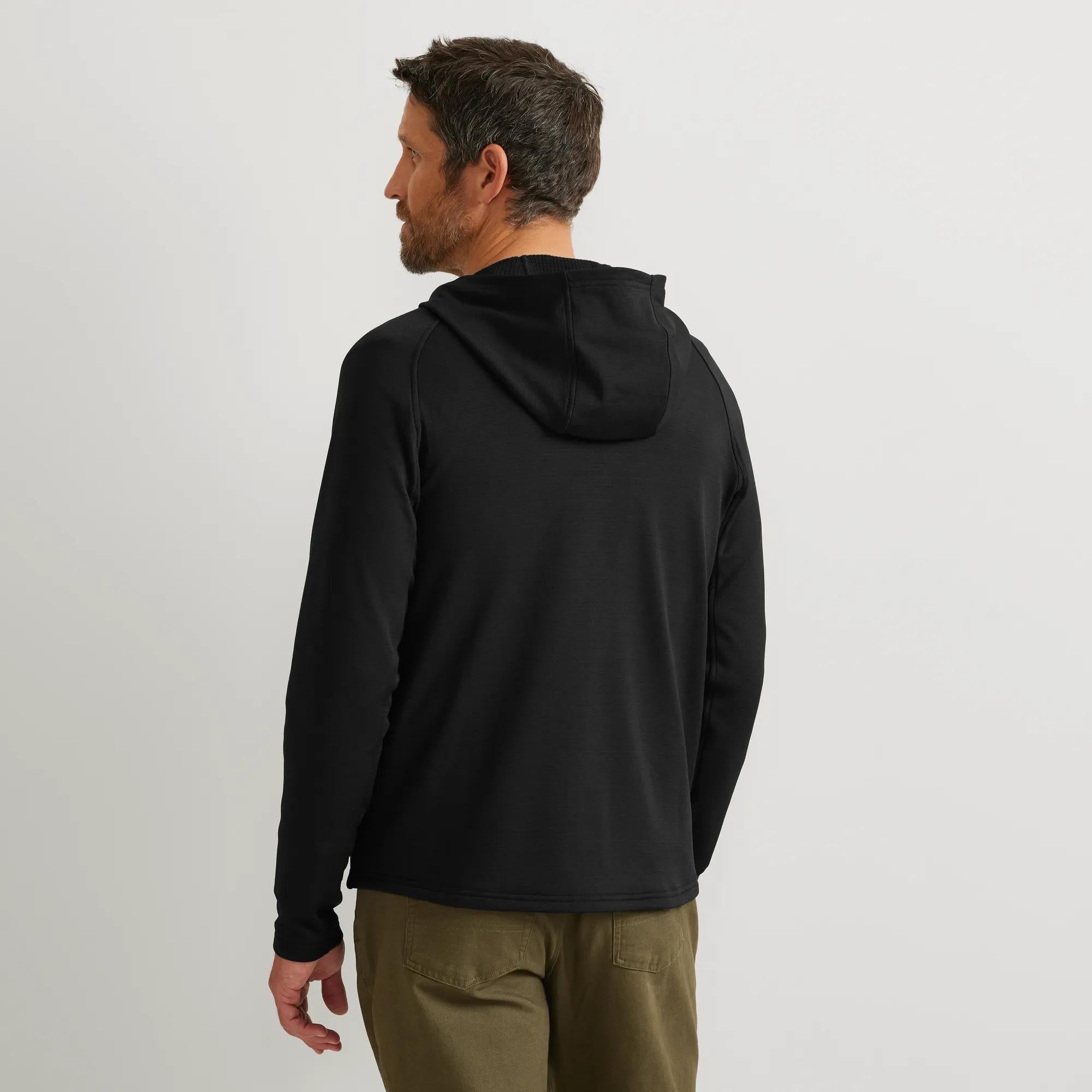 Men's High Route Grid Fleece-Lined Full-Zip Hoodie - Eddie Bauer Outlet
