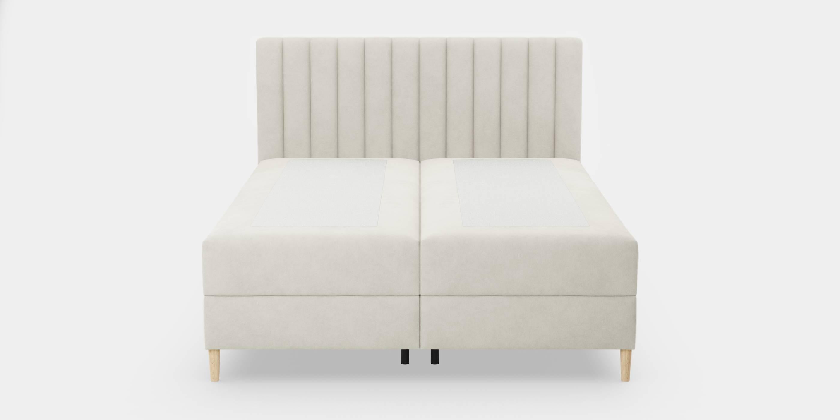 Blokker Pazara Boxspring met Opbergruimte 160 x 200 cm - Crème / Zwart