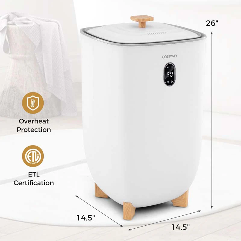 Eletriclife 40L Towel Warmer Luxury Hot Towel Bucket with 2 Heating Temperatures