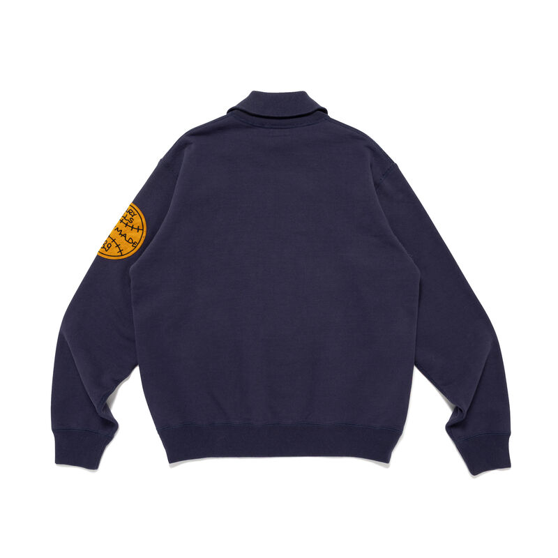 HUMAN MADE HALF-ZIP SWEATSHIRT