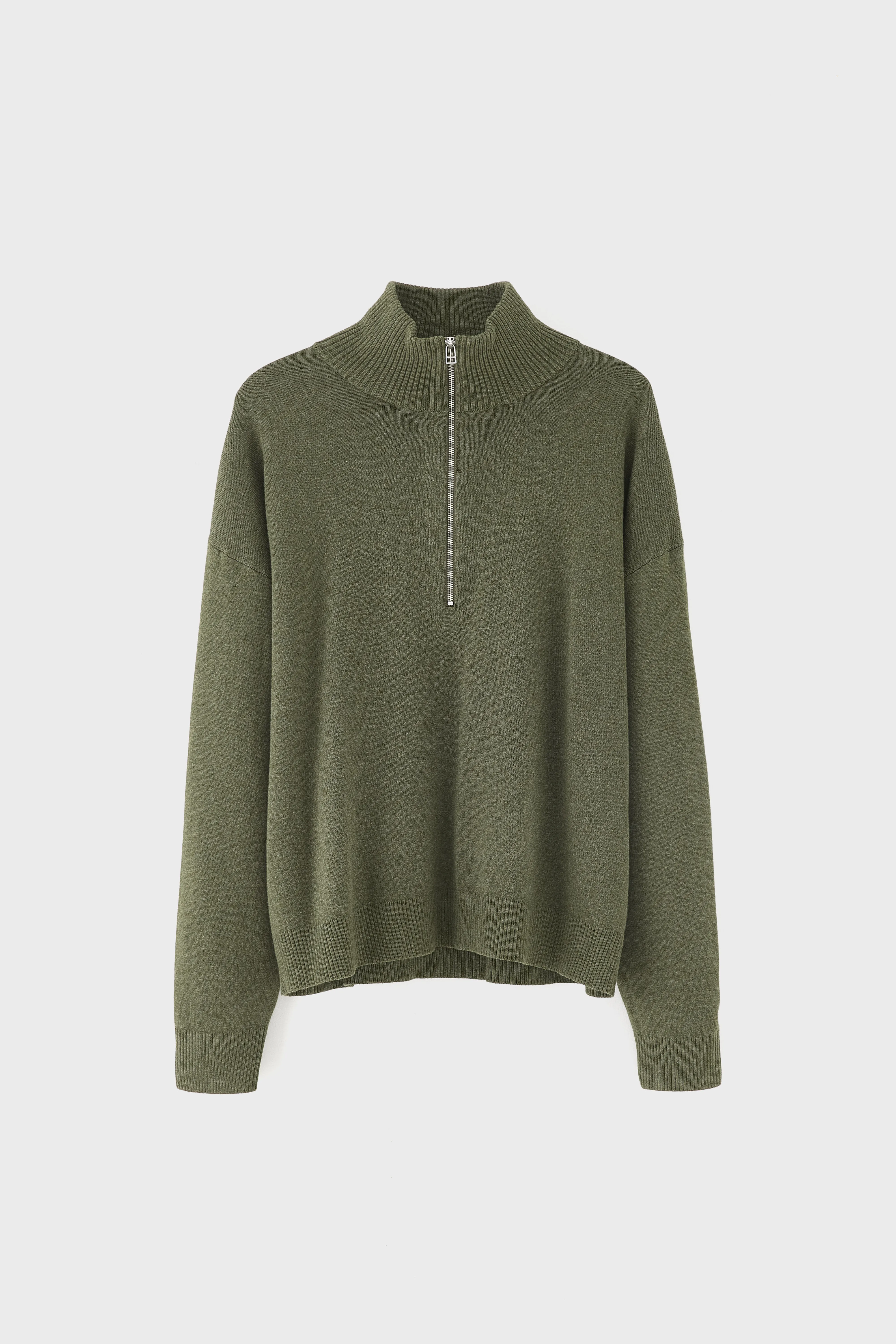 Bellerose Geoze zipped high neck sweater (261 / M / JEEP)