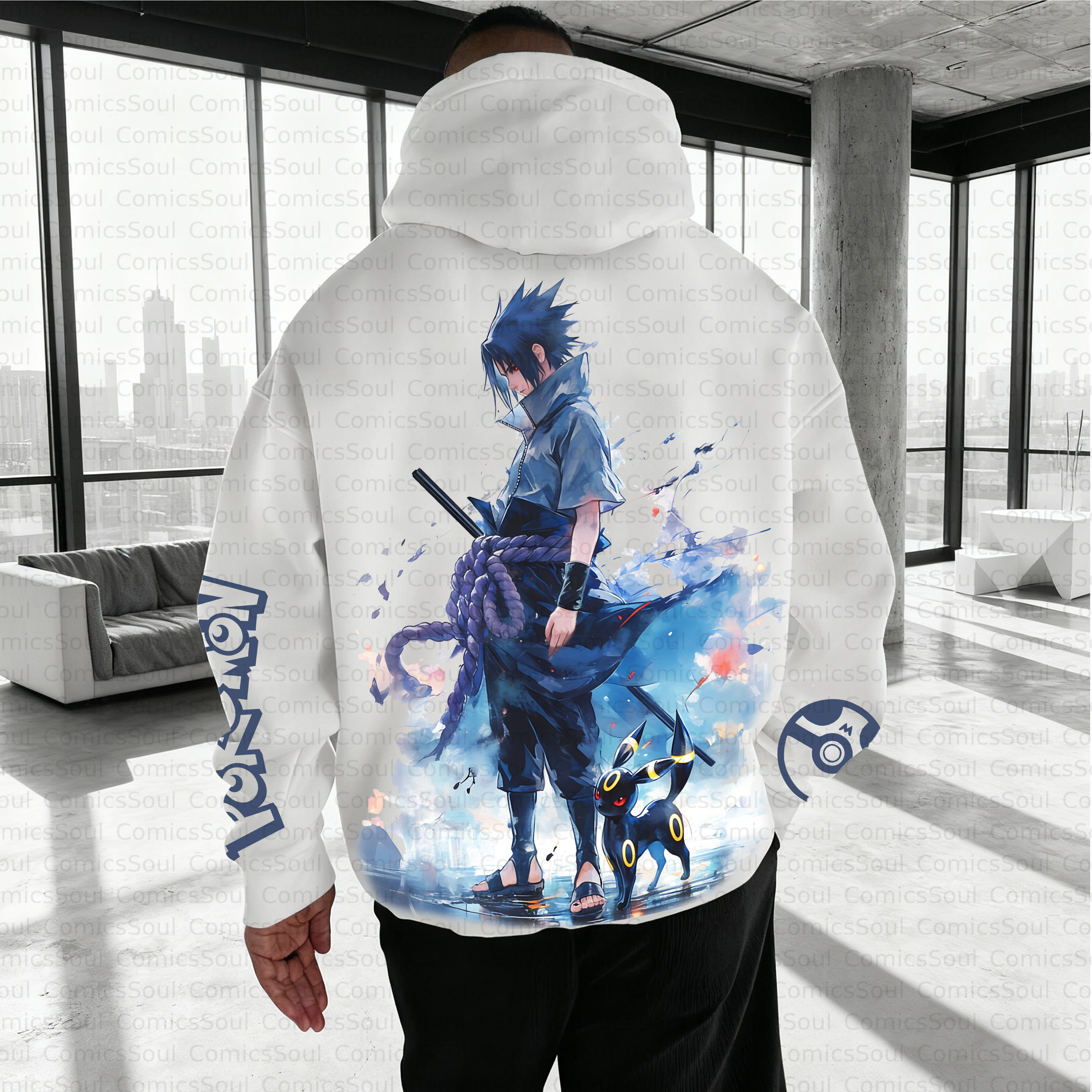 Unisex Anime Inspired Vintage Plush Hoodie
