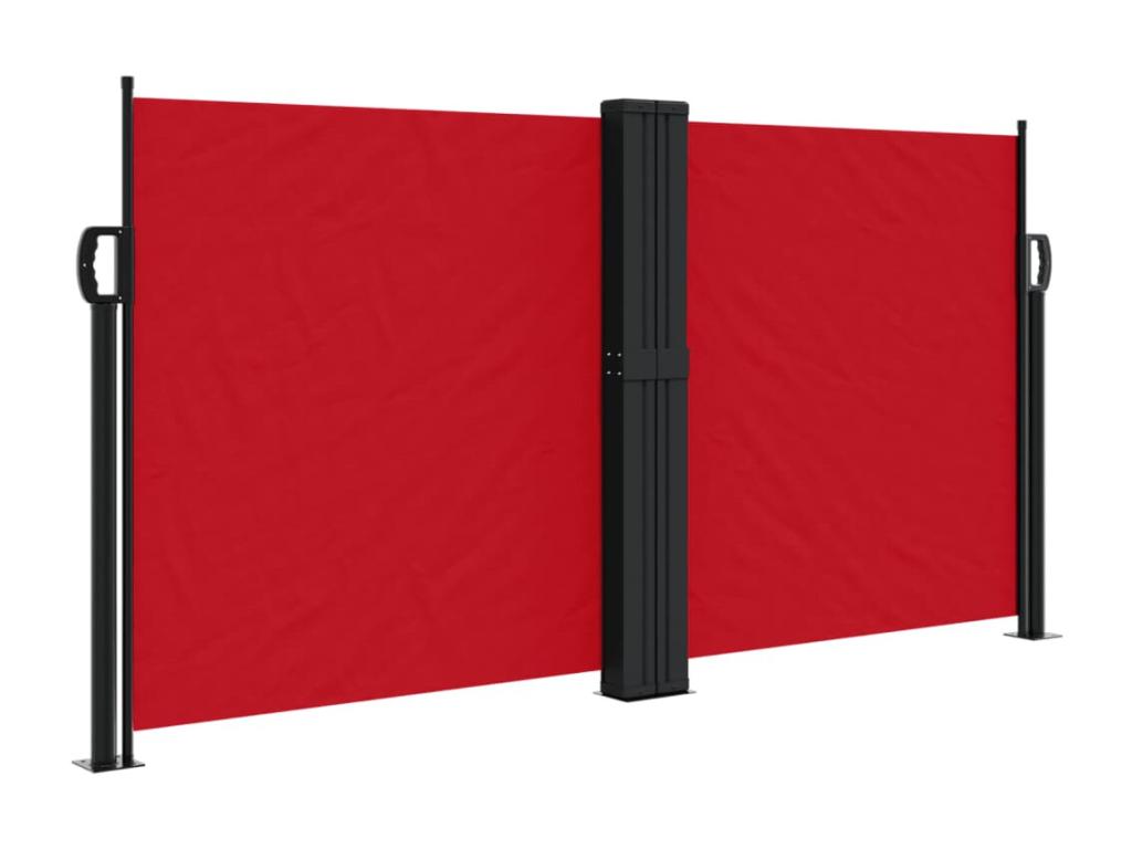Toldo lateral retráctil rojo 120x600 cm