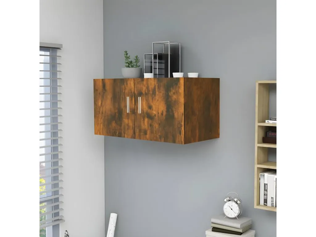 Armario de pared Decounico de ingeniería Decounico ahumado 80x39x40 cm