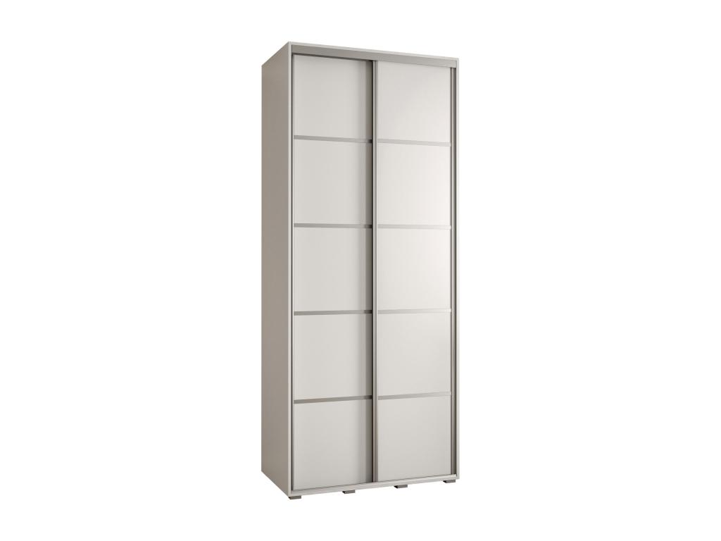 ARMARIO Nestleare 4 DE PUERTAS CORREDERAS 235 - 2/100/60 2 puertas Blanco/Blanco/Plata
