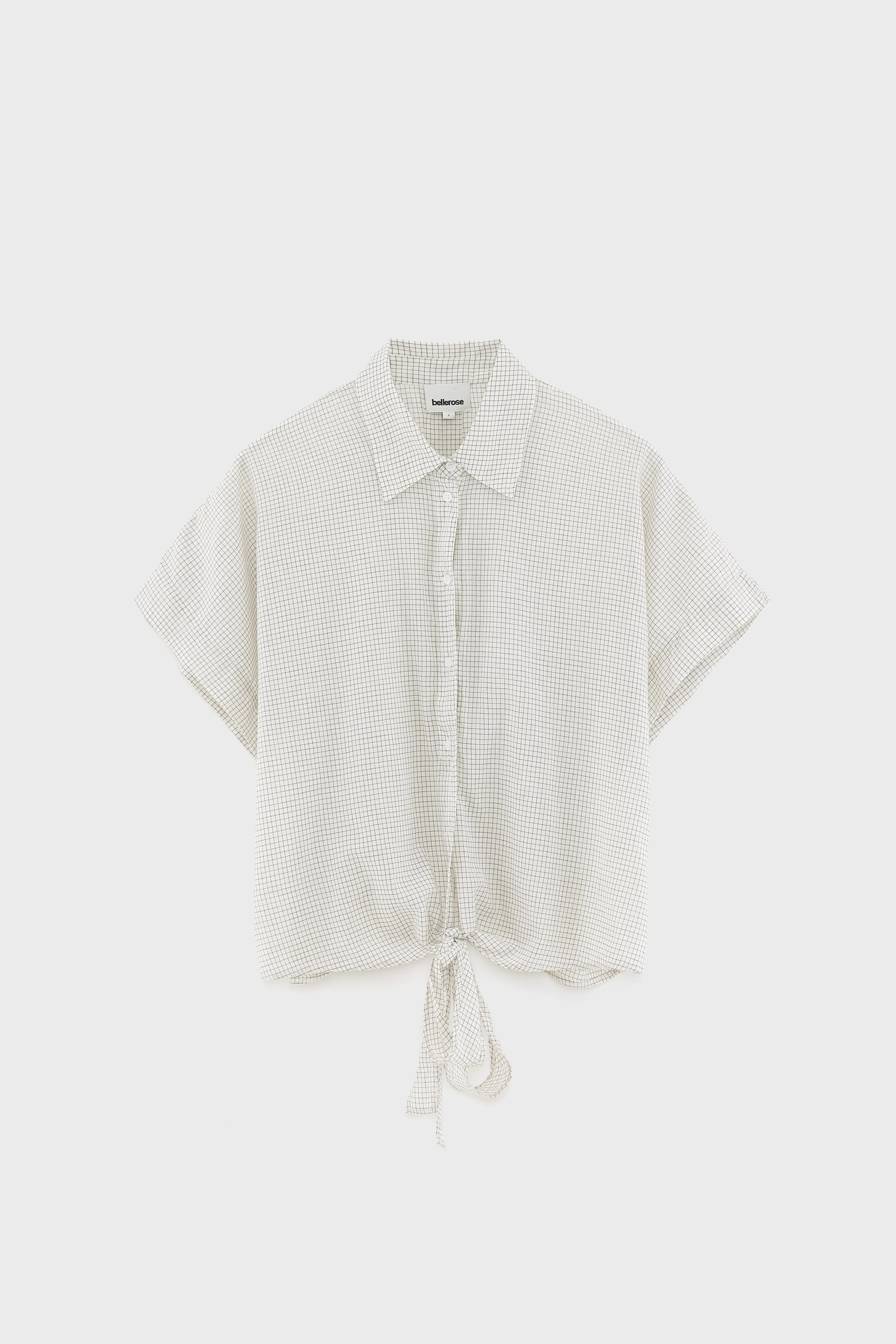 Bellerose Coral tie-up blouse (261 / W / CHECK E)