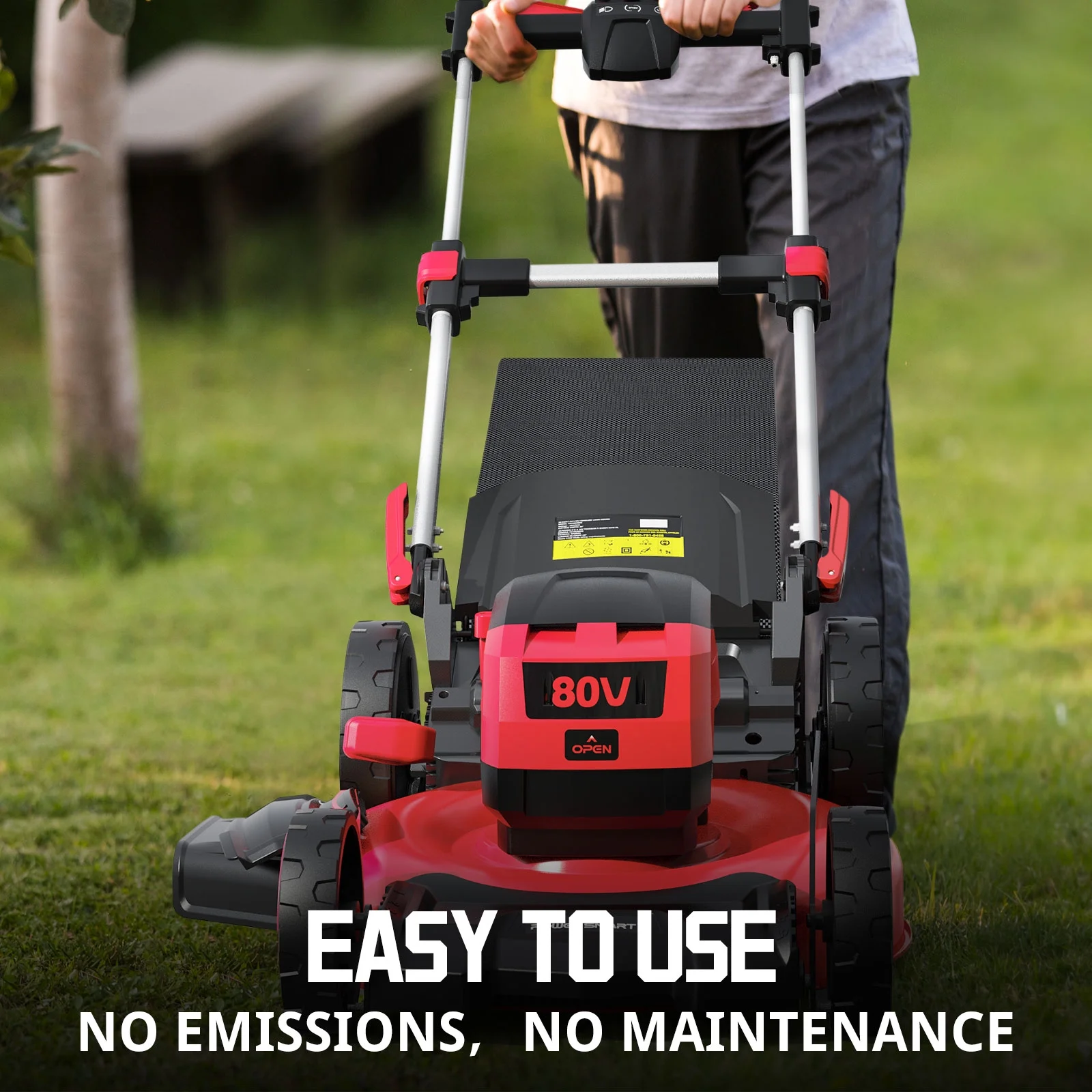 PowerSmart 80V 22-inch Self-Propelled Cordless Lawn Mower with 6.0Ah Battery and Charger - Image 7